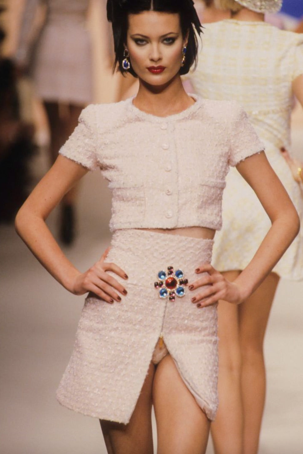 Chanel Vintage Spring/Summer 1995 95P Barbie Pink Tweed Mini Skirt