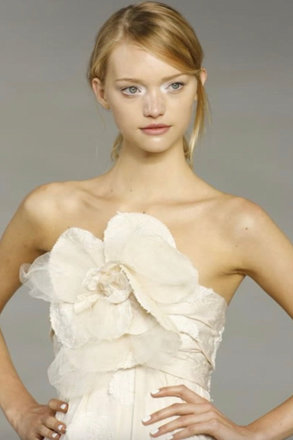 Chanel S/S 2006 Bride Camellia Ivory White 06P Evening Wedding Gown