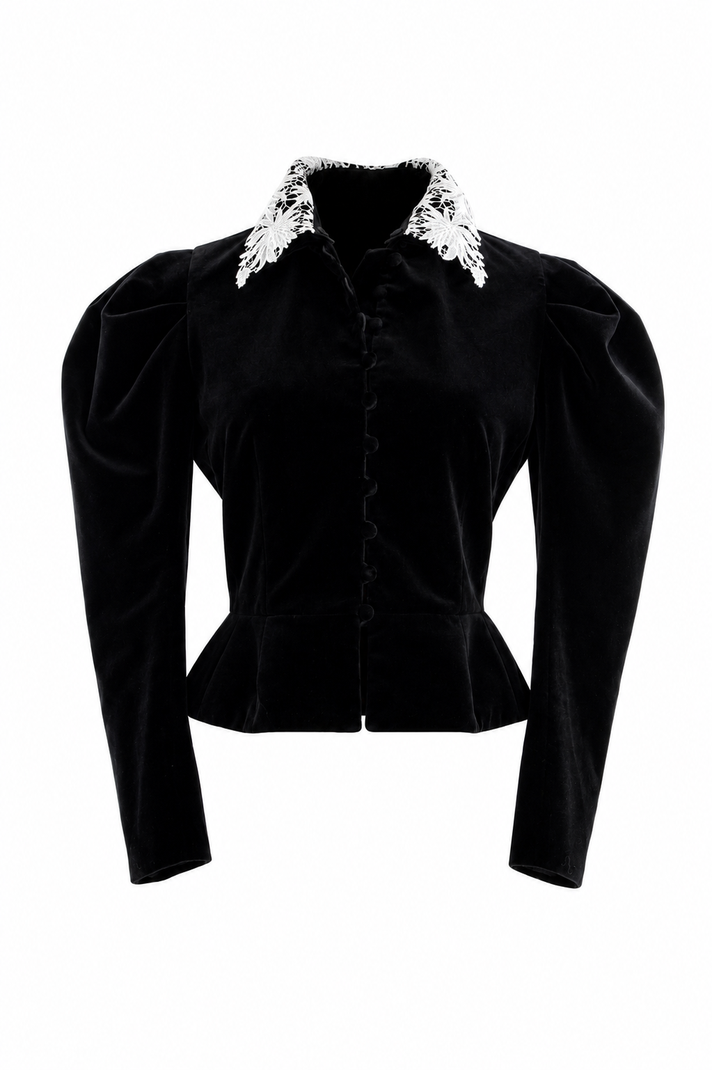 Christian Dior Cruise 2025 Scotland White Lace Thistle Collar Velvet Jacket