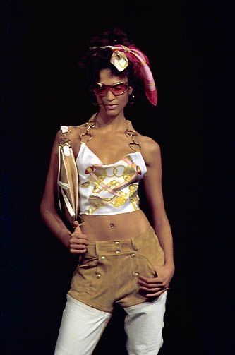 Christian Dior By John Galliano S/S 2000 Pink Silk Saddle Top