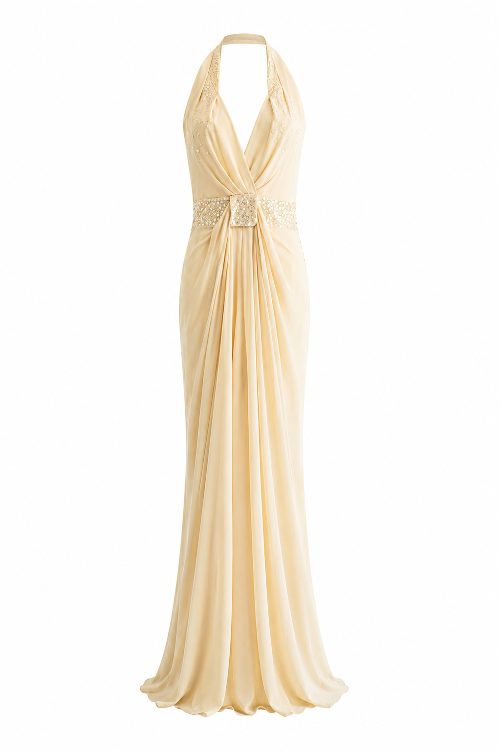 Christian Dior by John Galliano Pre-Fall 2009 Ivory Embellished Silk Gown