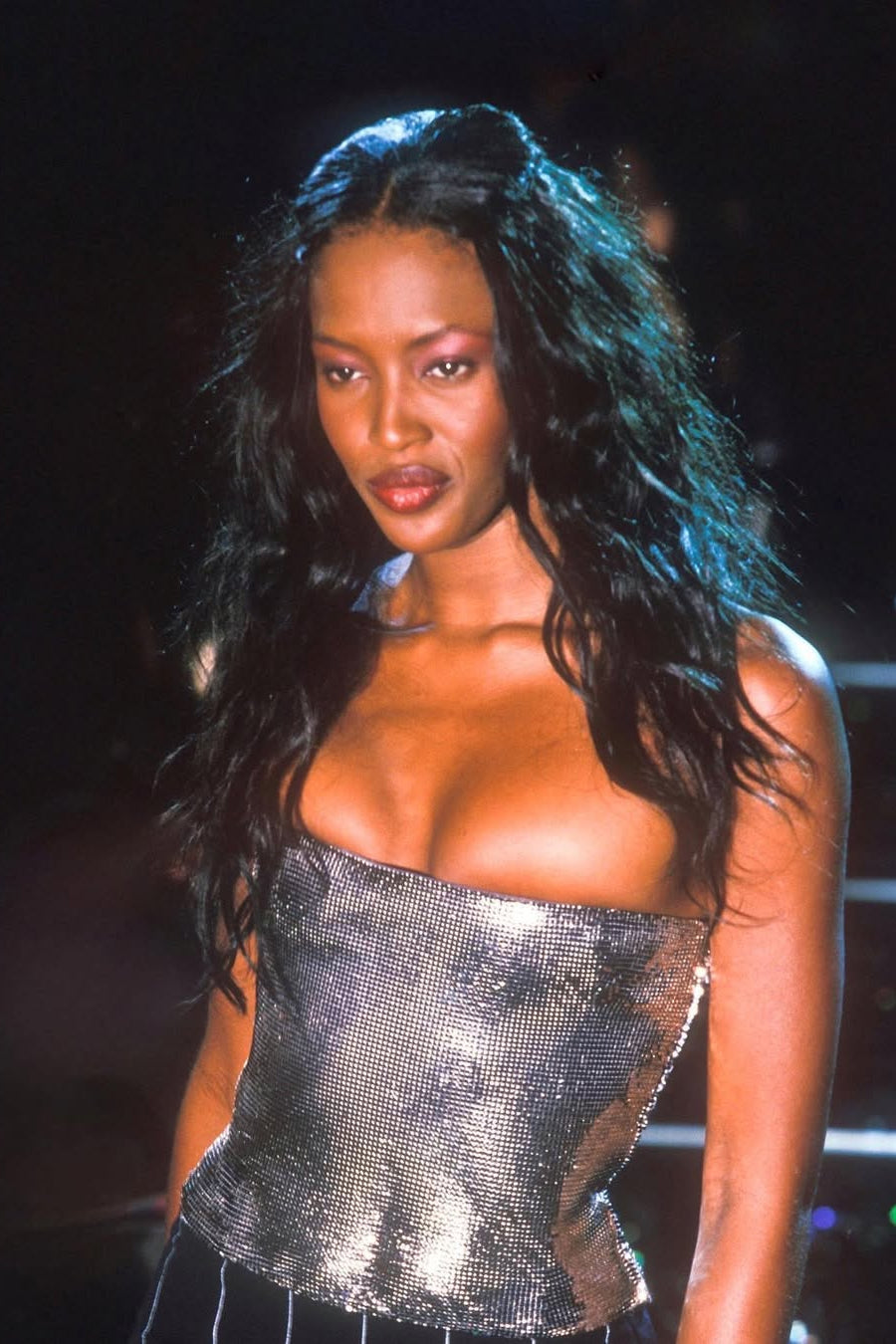 Gianni Versace Couture F/W 1998 Silver Oroton Chainmail Corset