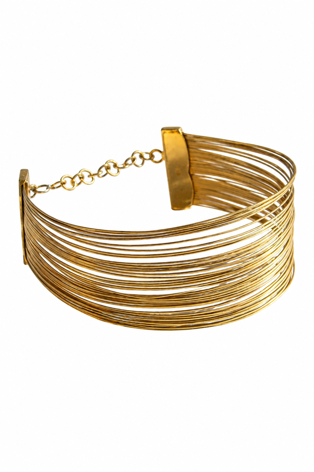 Christian Dior by John Galliano 1999 J'Adore Gold Wire Choker Necklace