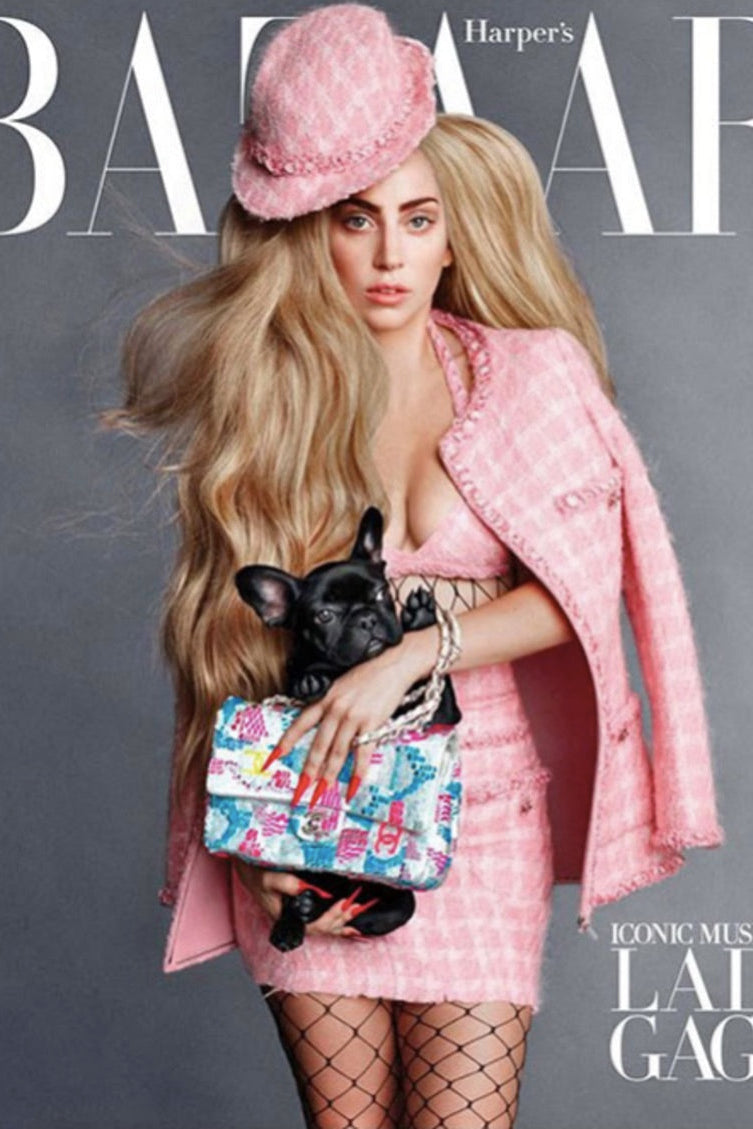 Chanel F/W 2014 Supermarket Pink Plaid 14A Fantasy Tweed Jacket Skirt Suit 
