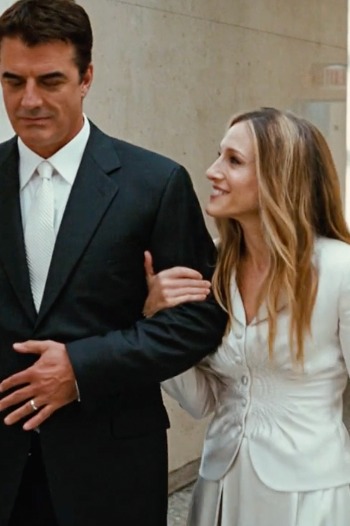 Christian Dior by John Galliano Resort 2008 Carrie Bradshaw Wedding White Silk Jacket