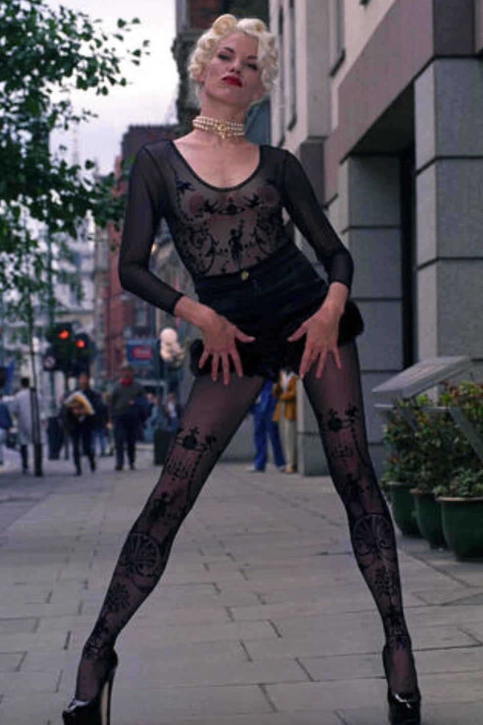 Vivienne Westwood x Sock Shop 1992 Boulle Sheer Mesh Bodysuit