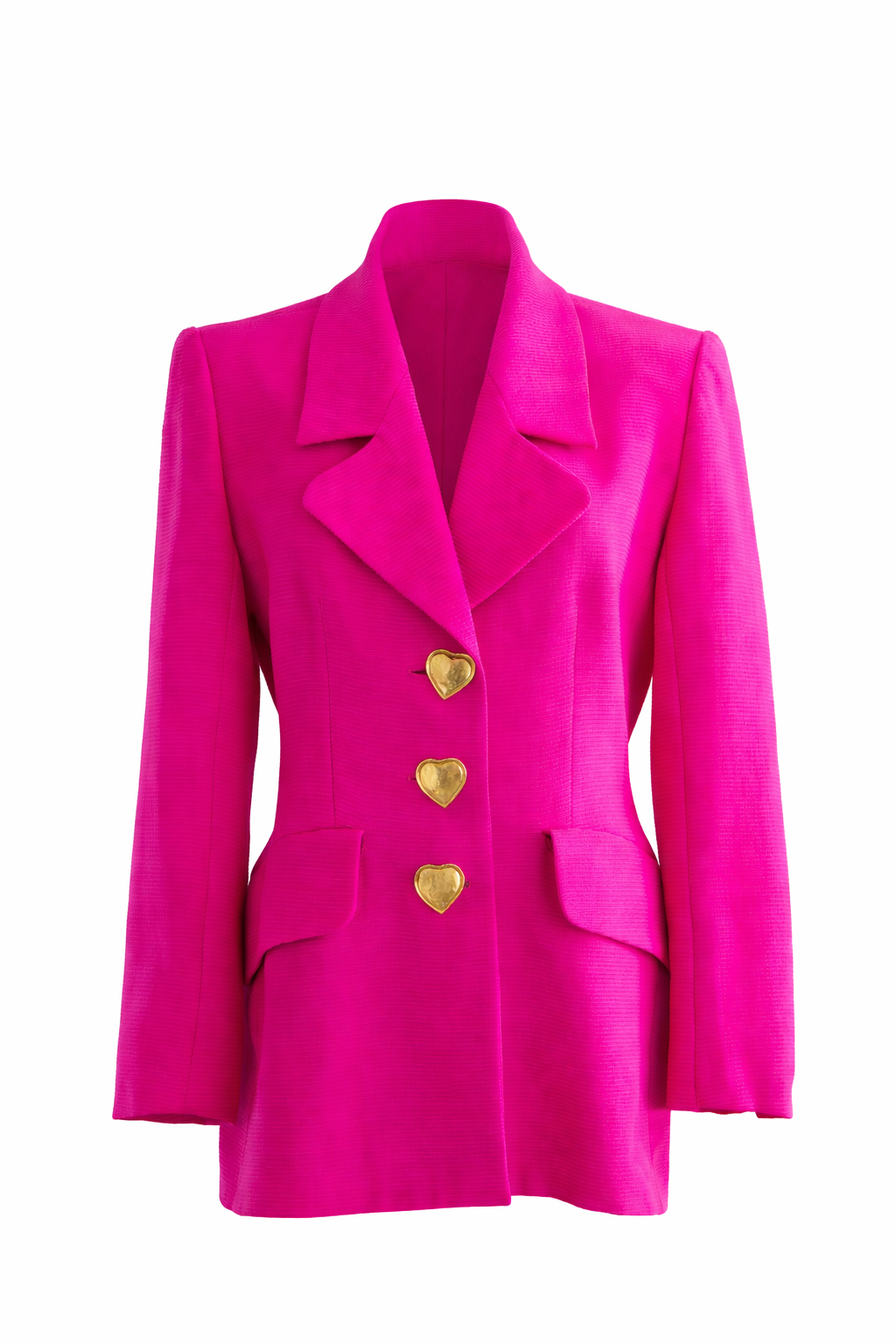 Yves Saint Laurent Encore Vintage S/S1995 Barbie Pink Gold Hearts Jacket
