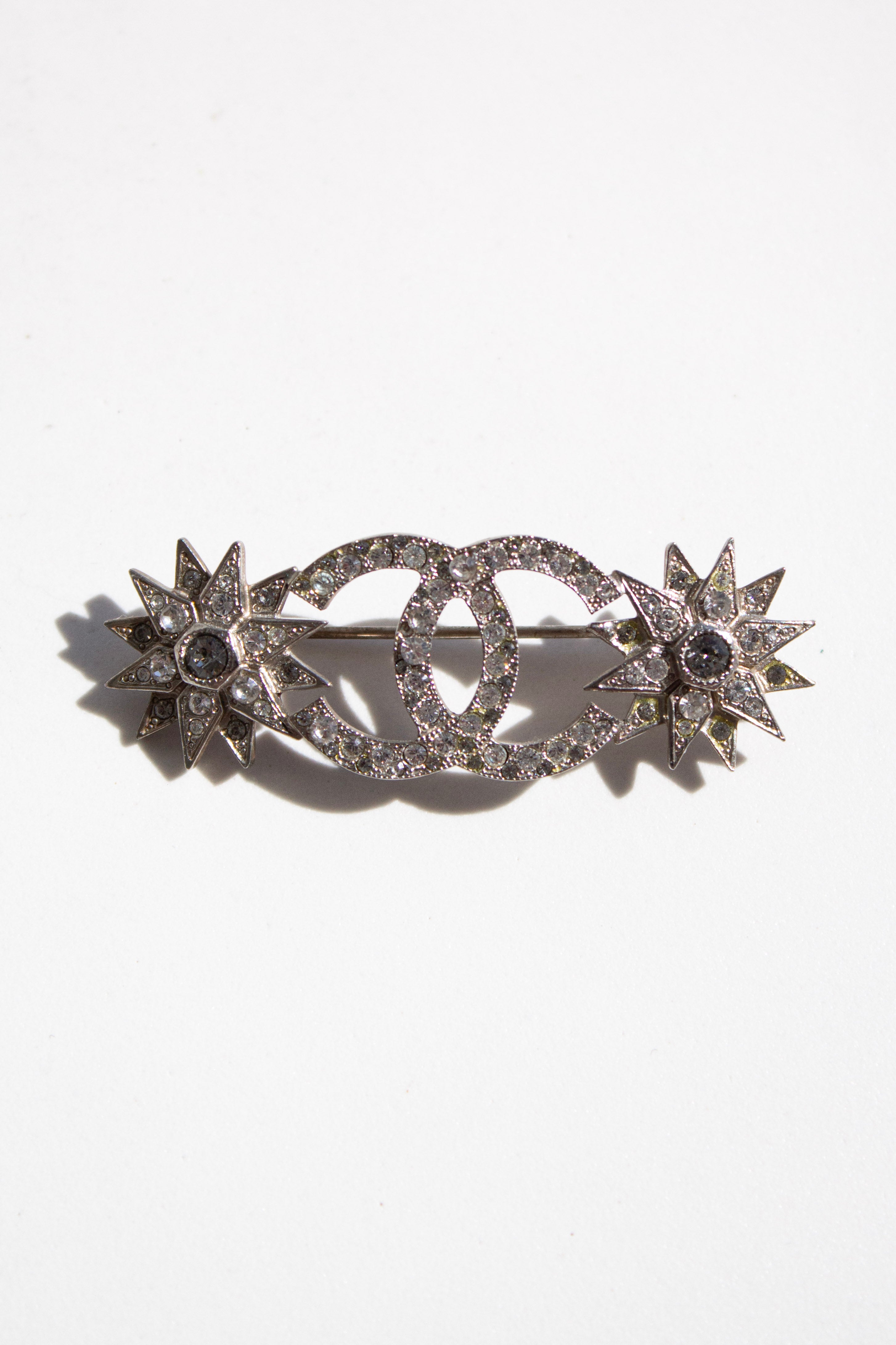 Chanel Pre-Fall 2015 Salzburg Métiers d’Art Crystal CC Starburst 15A Brooch