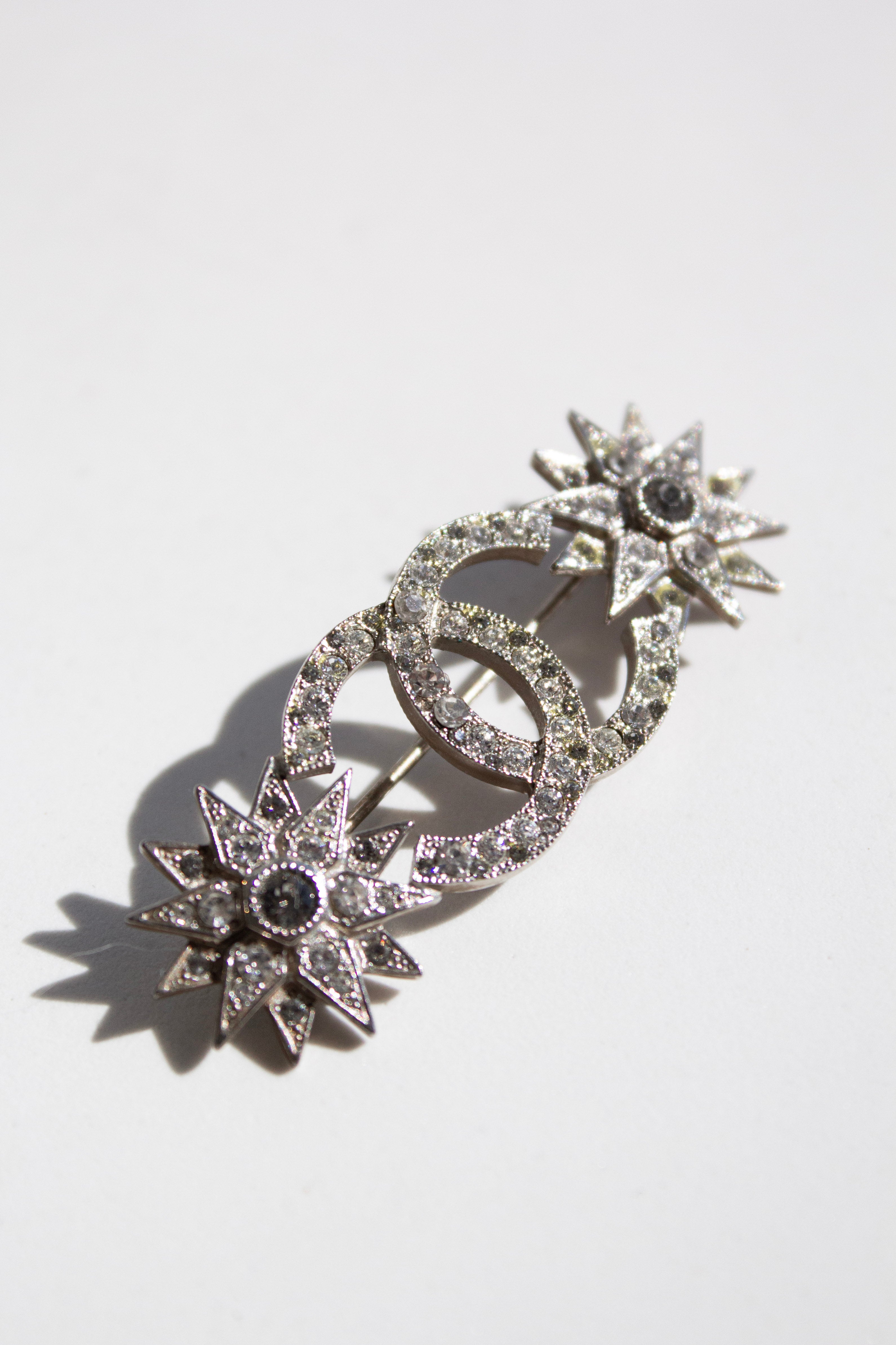Chanel Pre-Fall 2015 Salzburg Métiers d’Art Crystal CC Starburst 15A Brooch