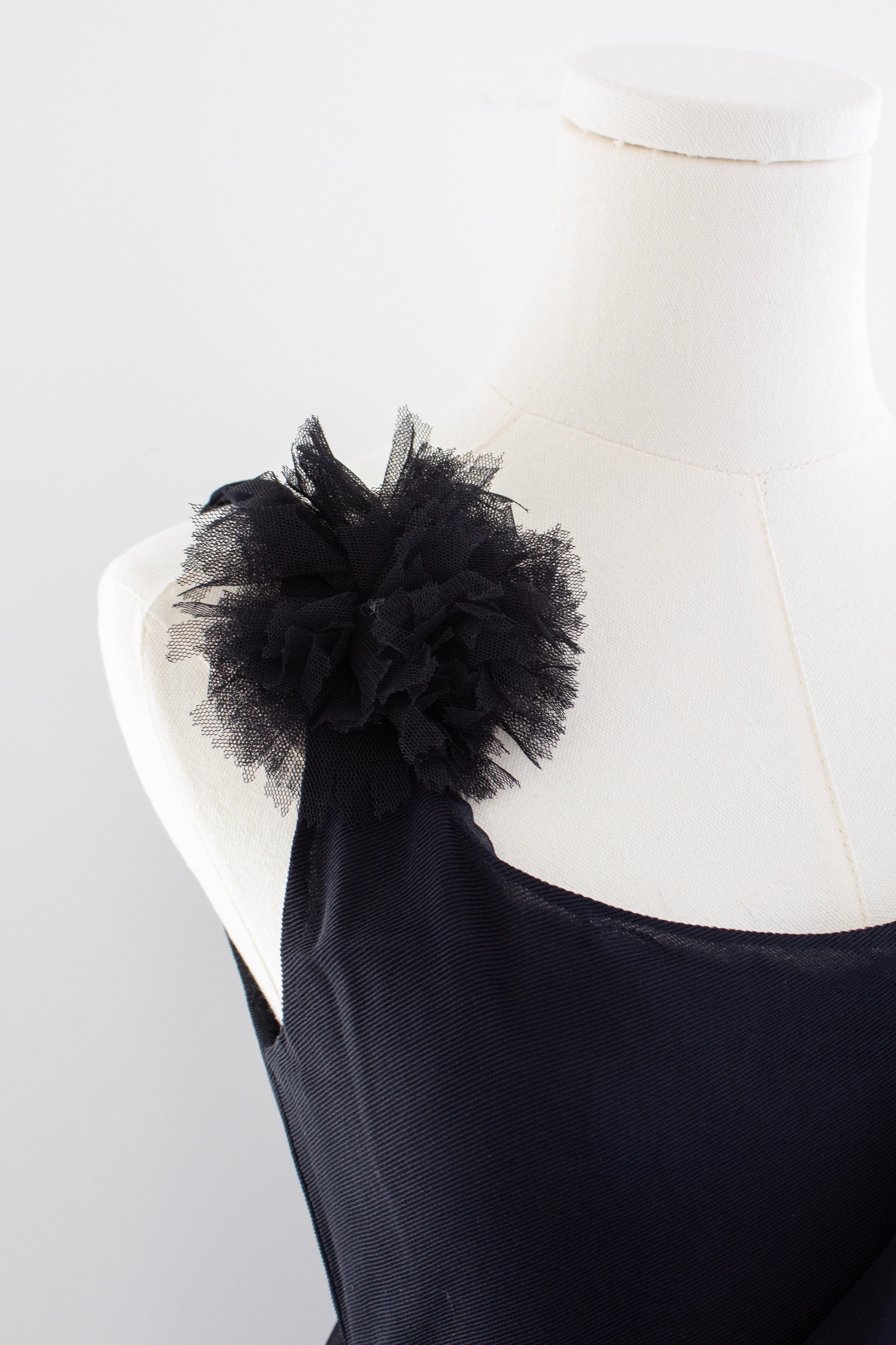 Chanel Cruise 2002 Midnight Blue Jersey & Chiffon Sash 02C Gown