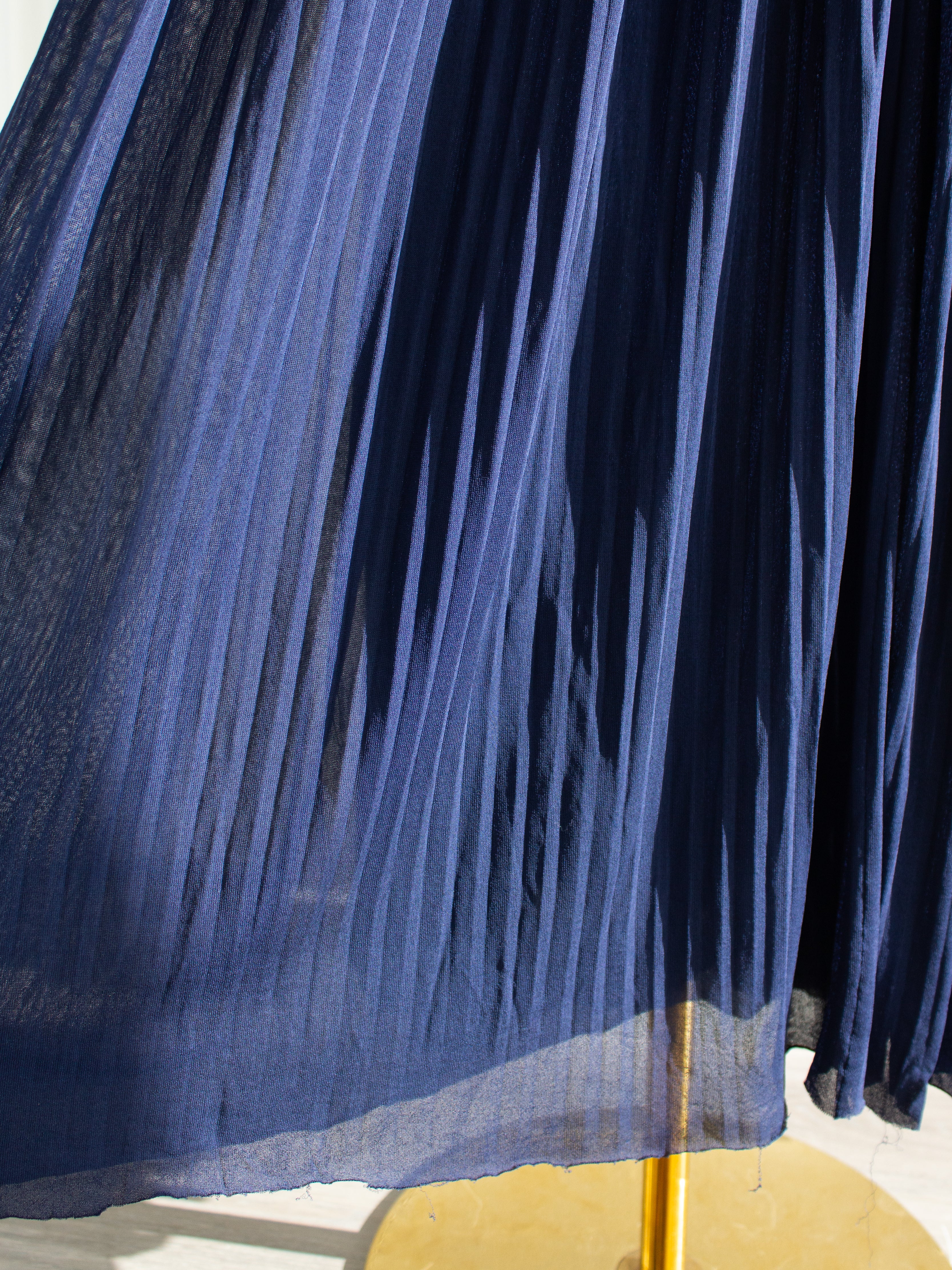 Chanel Cruise 2018 Greece Navy Blue Pleated 18C Palazzo Pants