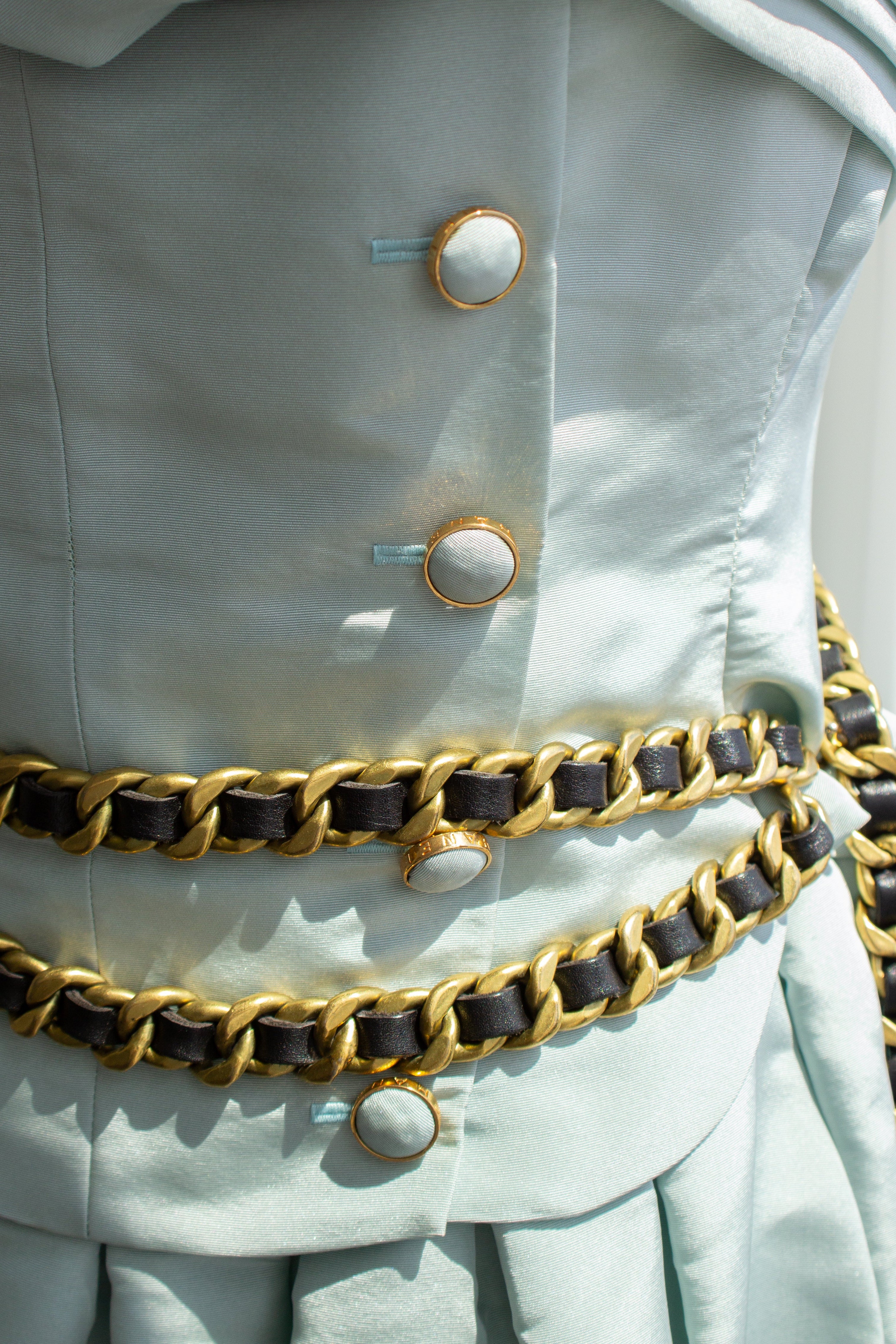 MUSEUM Chanel F/W 1991 Hip-Hop Baby Blue Silk Taffeta Ballgown