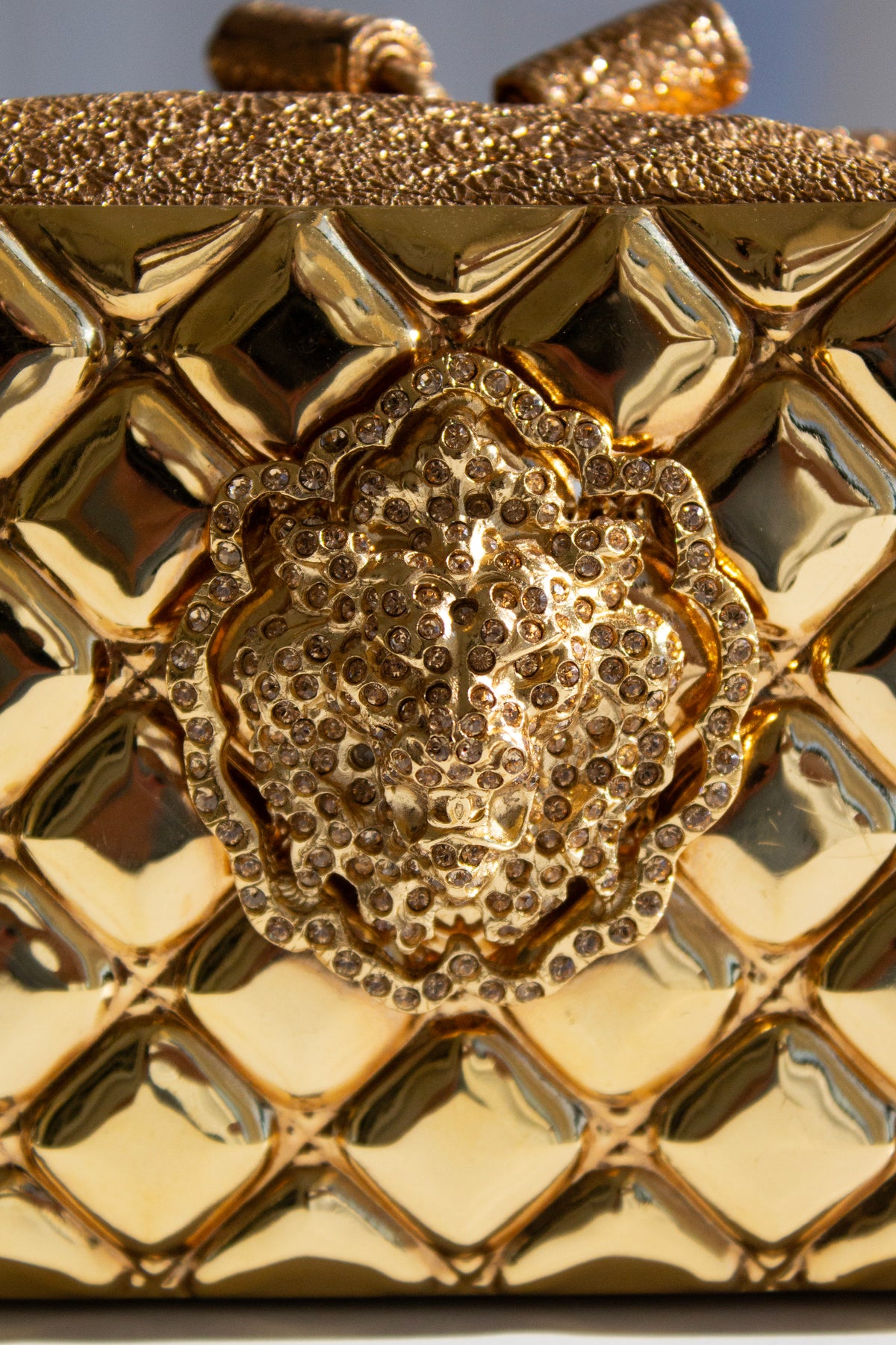 Chanel Pre-Fall 2009 Paris-Moscou Gold Lion Leo Crystal Minaudière Clutch Bag