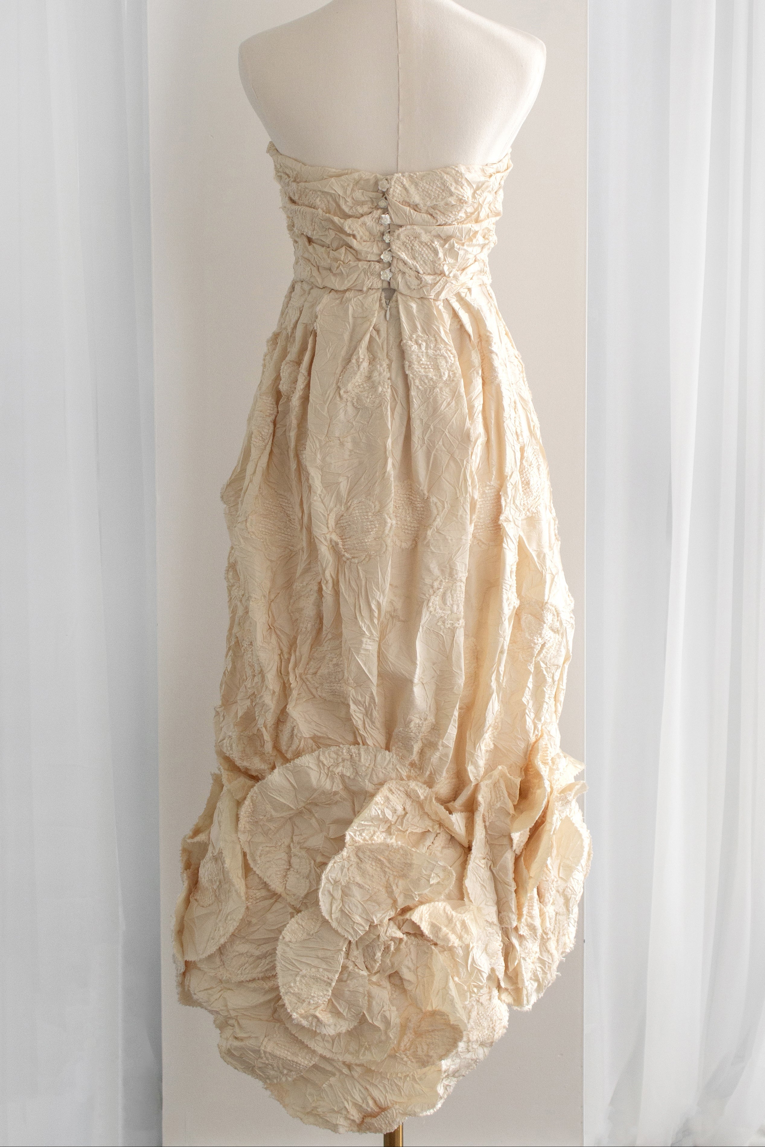 Chanel S/S 2006 Bride Camellia Ivory White 06P Evening Wedding Gown