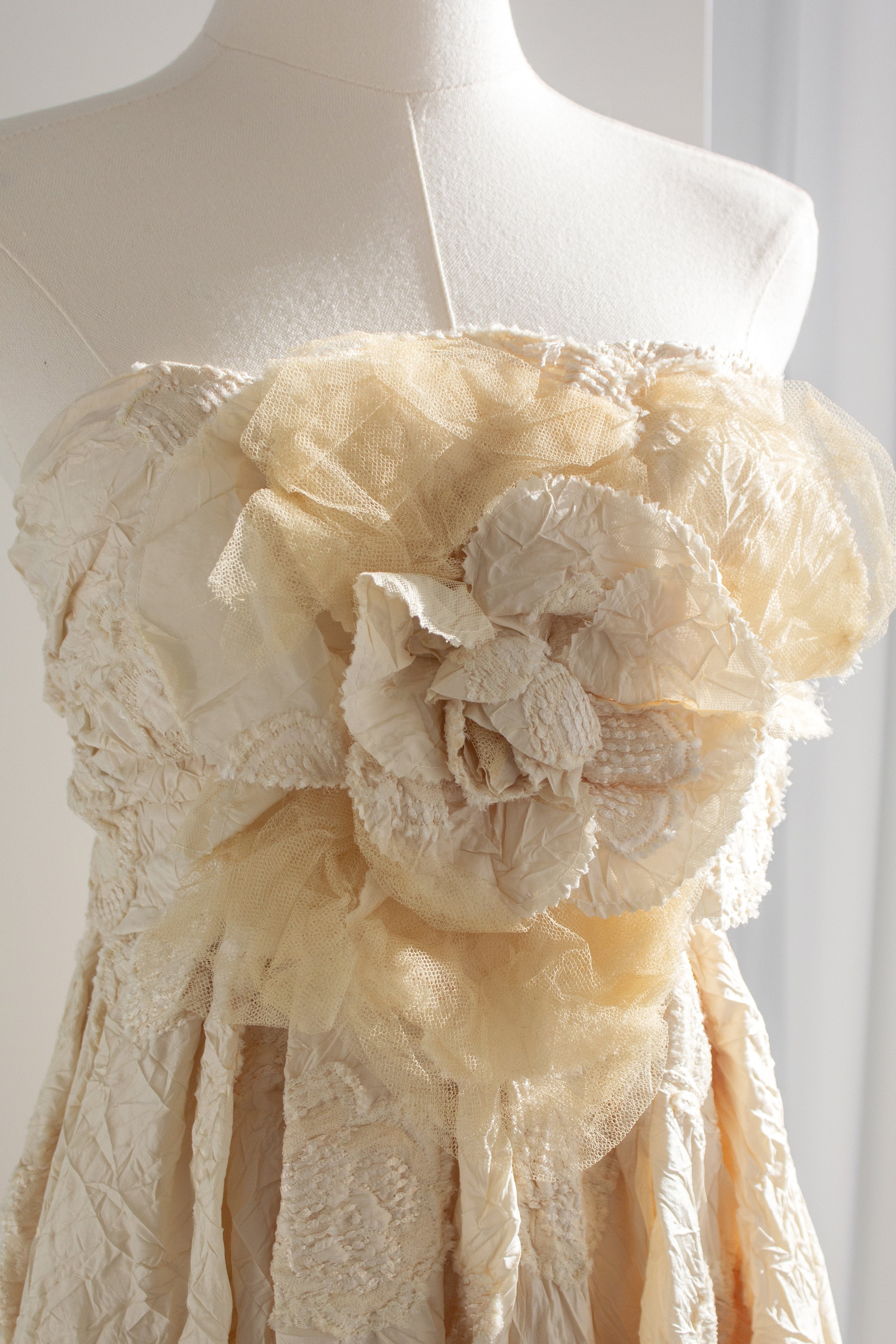Chanel S/S 2006 Bride Camellia Ivory White 06P Evening Wedding Gown