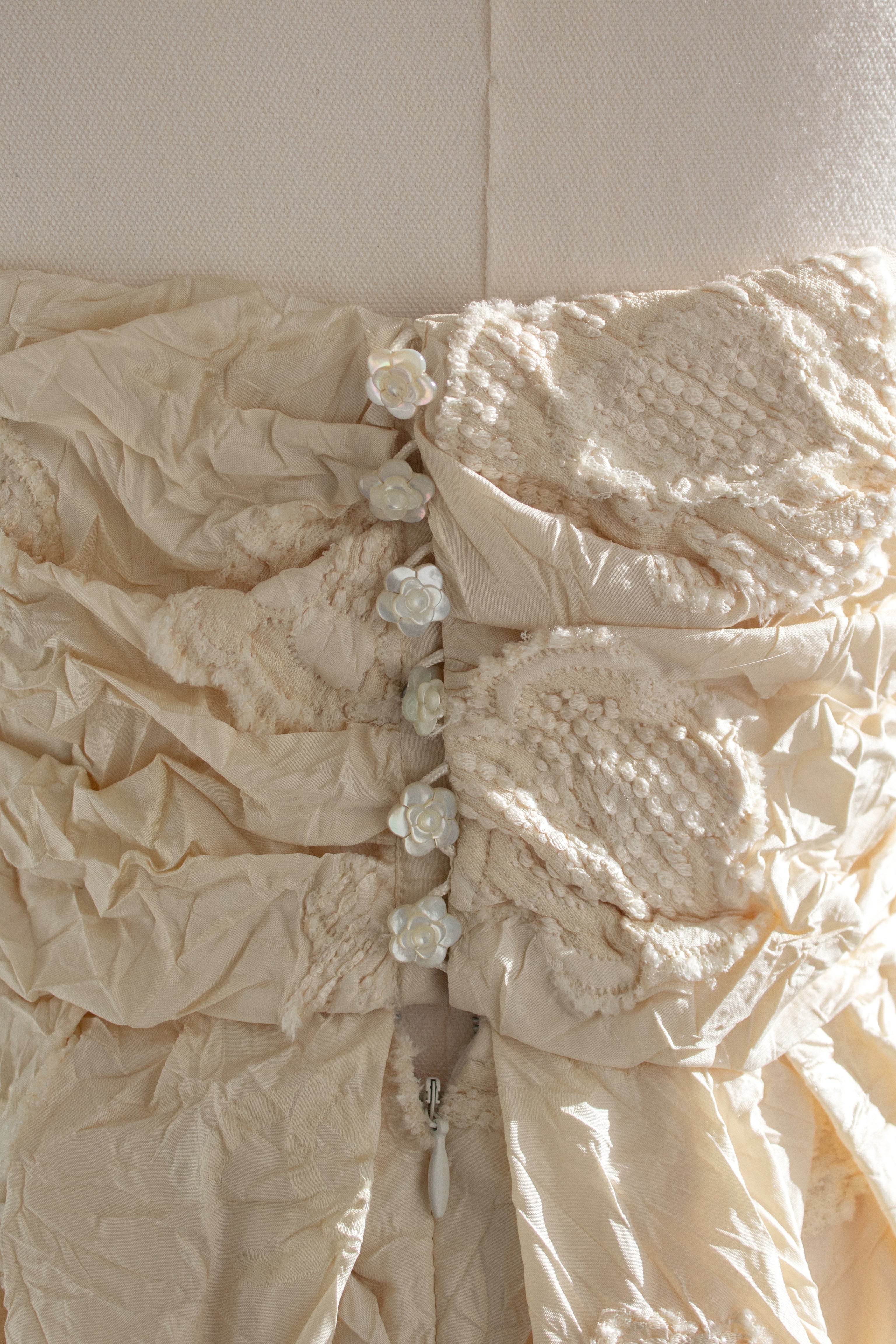Chanel S/S 2006 Bride Camellia Ivory White 06P Evening Wedding Gown