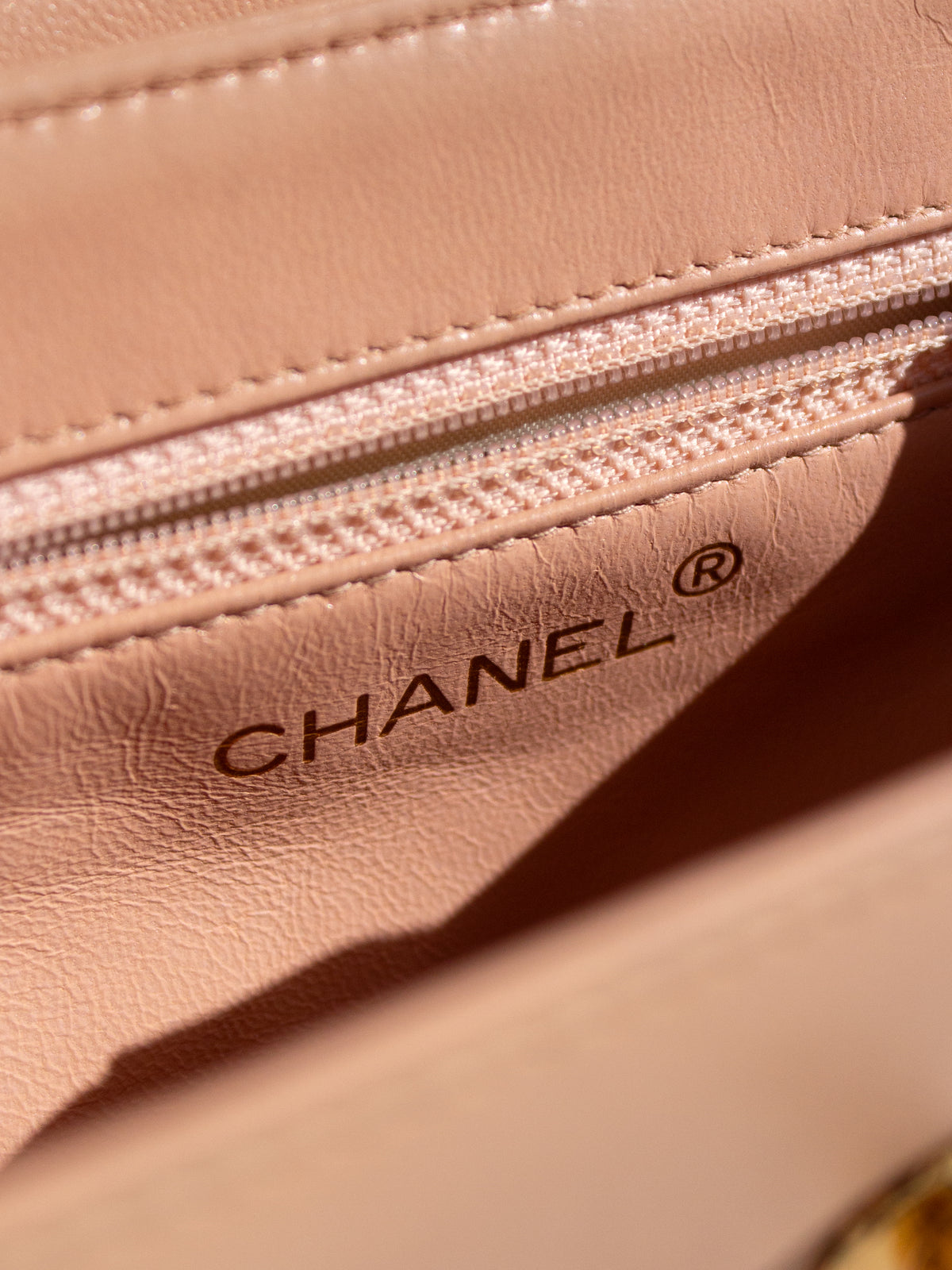 Chanel Vintage 1998 Kelly Pink Nude Lambskin 24K Gold Top Handle Bag