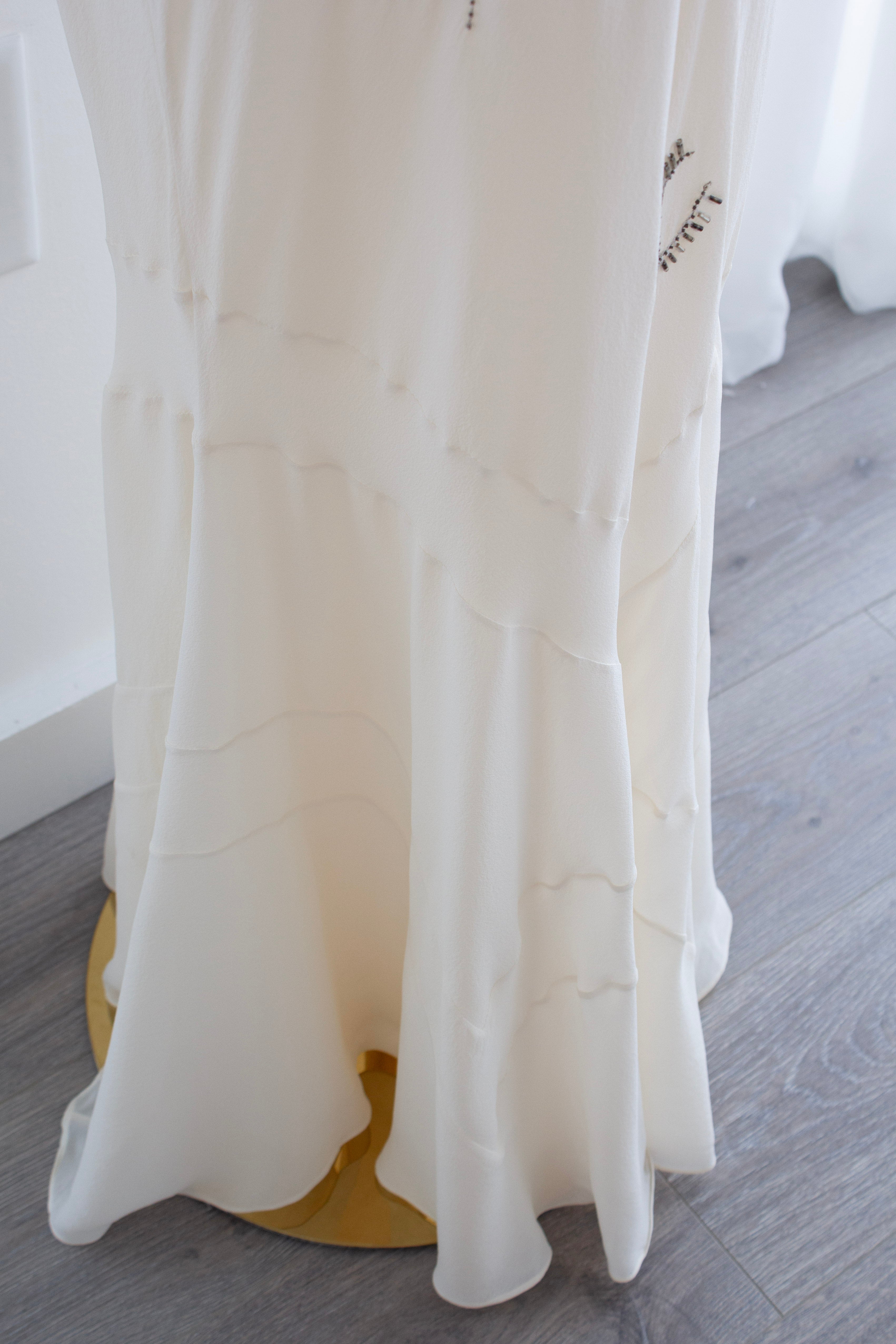 Christian Dior by John Galliano S/S 2005 Embellished White Silk Gown