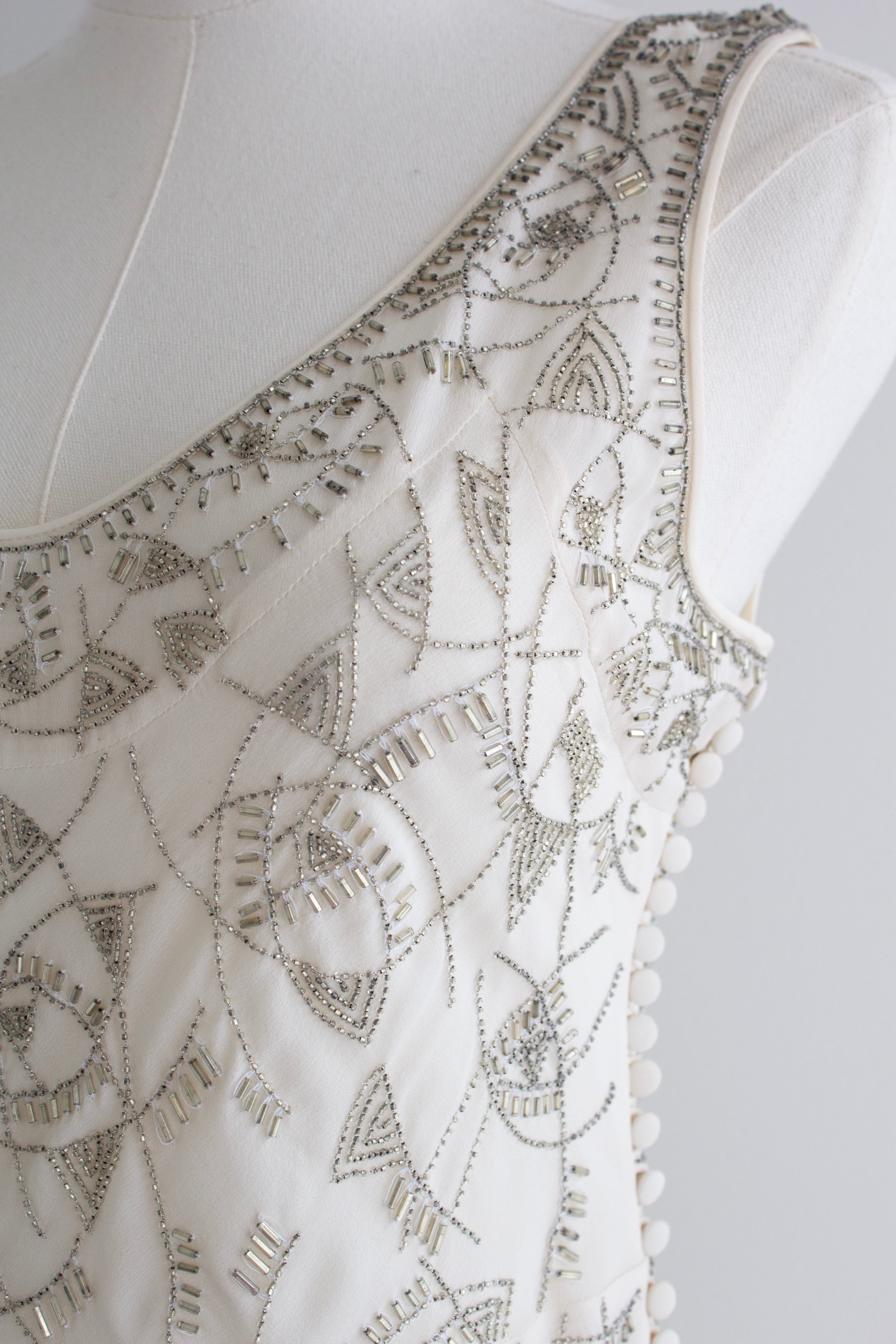 Christian Dior by John Galliano S/S 2005 Embellished White Silk Gown