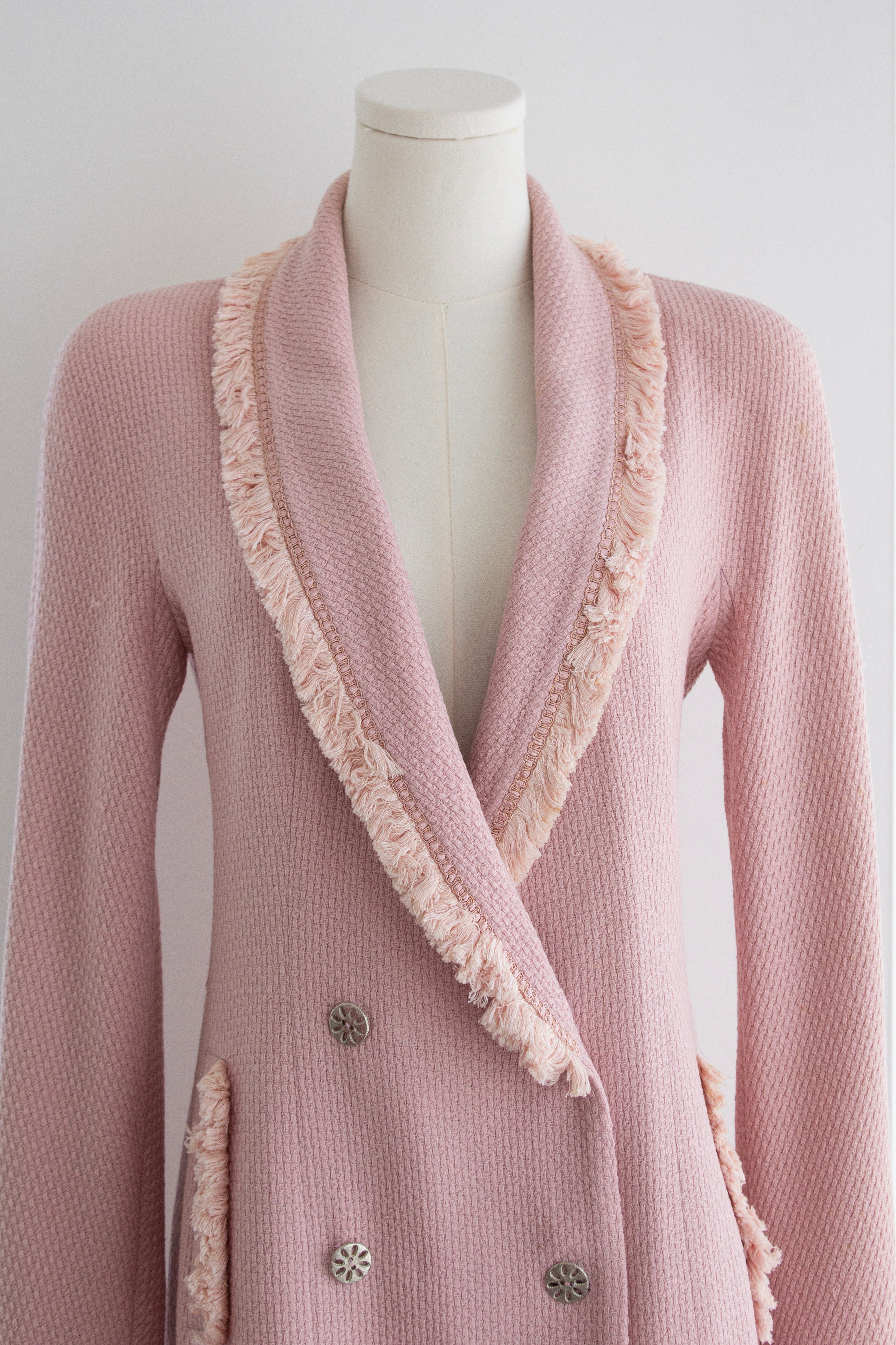 Christian Dior by John Galliano F/W 1997 Pin Up Pink Fringe Jacket Dress