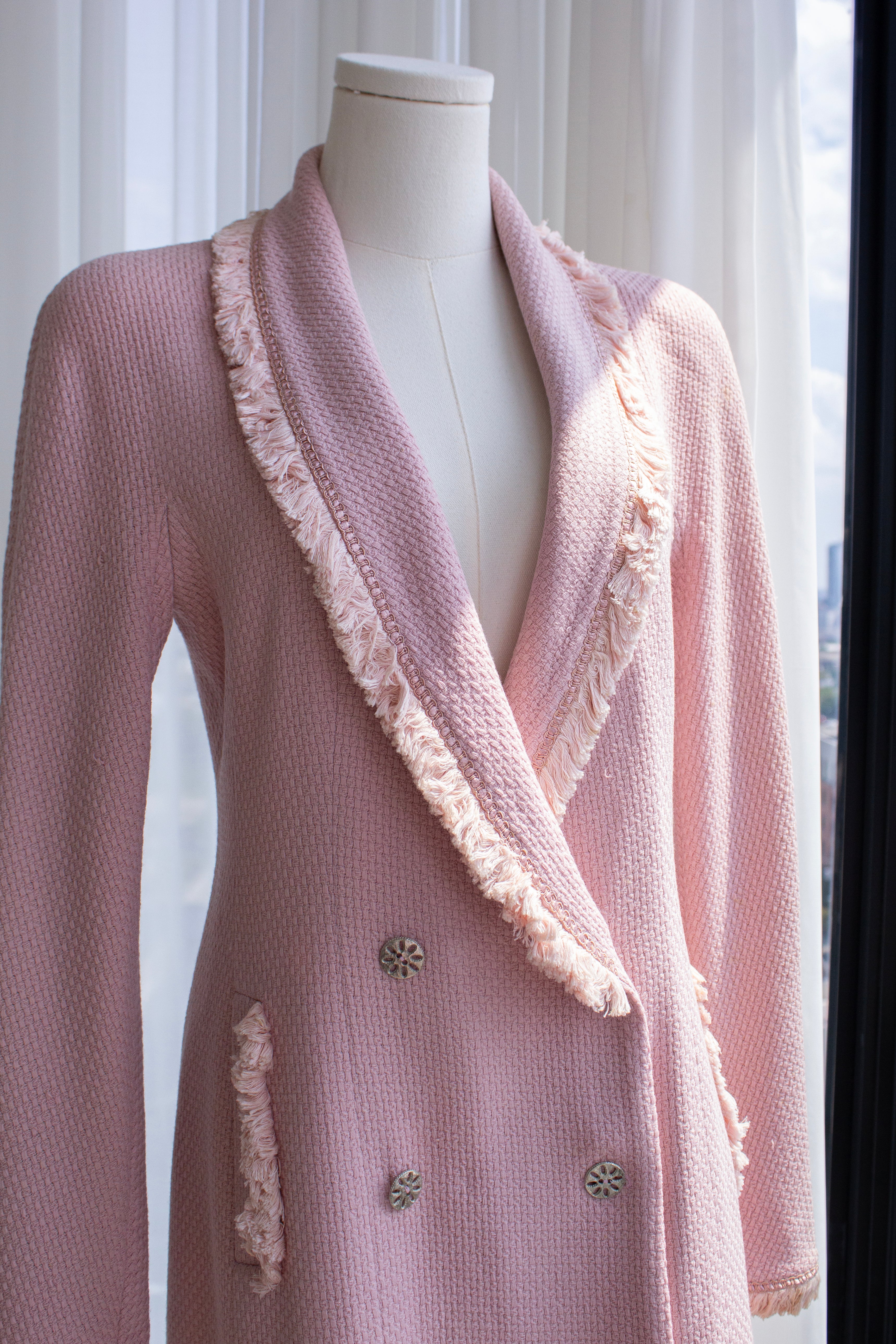 Christian Dior by John Galliano F/W 1997 Pin Up Pink Fringe Jacket Dress