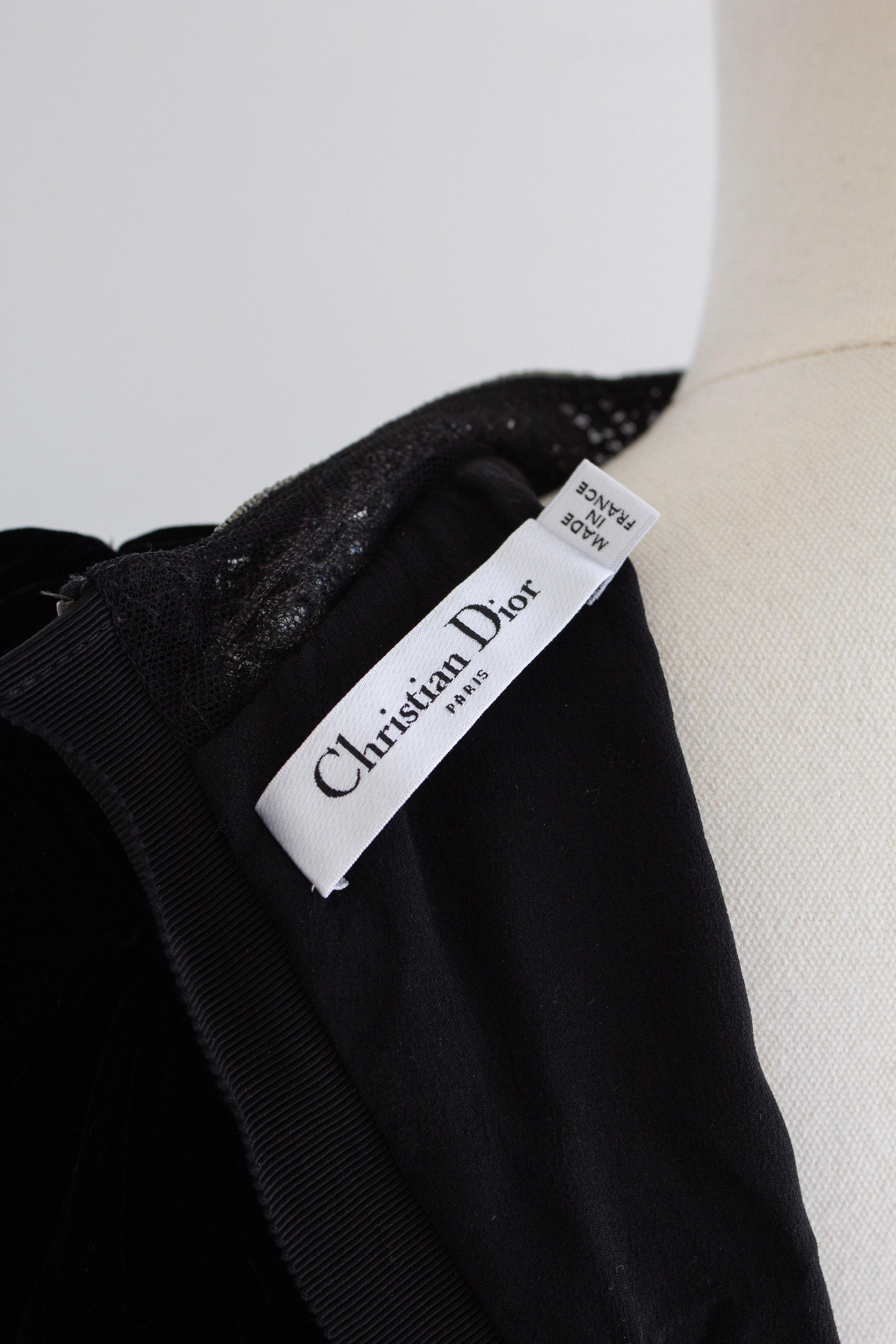 Christian Dior Cruise 2025 Scotland Embellished-Collar Velvet Gown