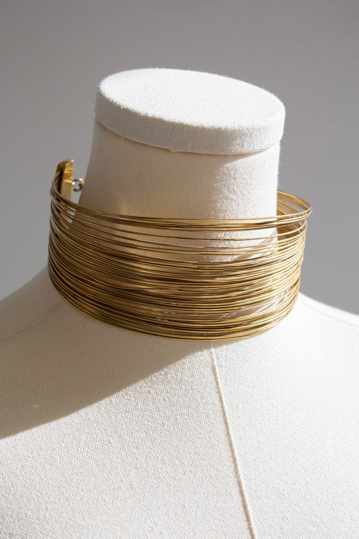 Christian Dior by John Galliano 1999 J'Adore Gold Wire Choker Necklace