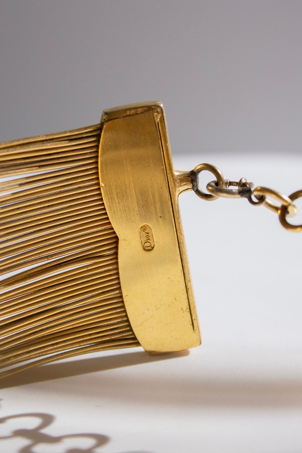 Christian Dior by John Galliano 1999 J'Adore Gold Wire Choker Necklace