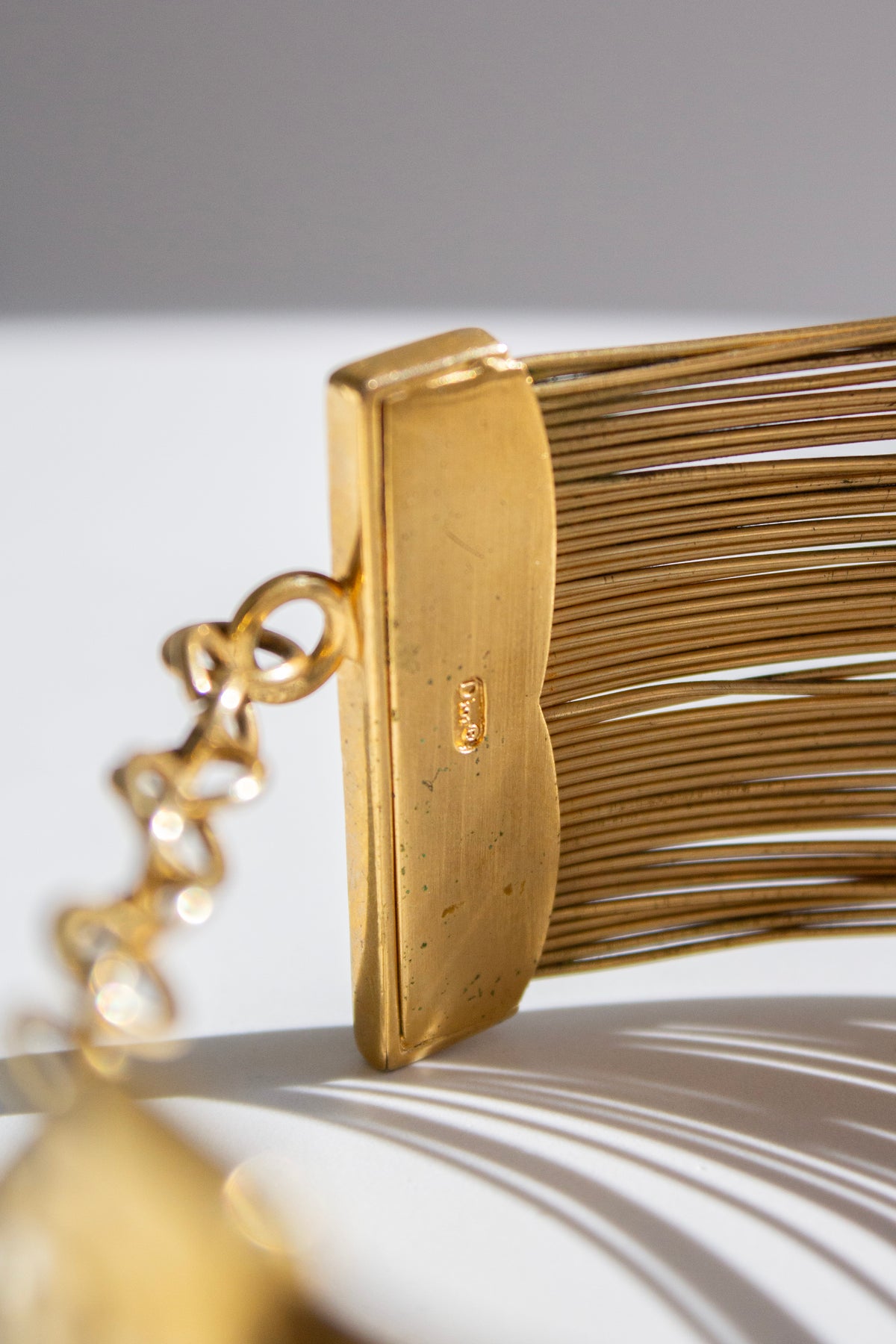 Christian Dior by John Galliano 1999 J'Adore Gold Wire Choker Necklace