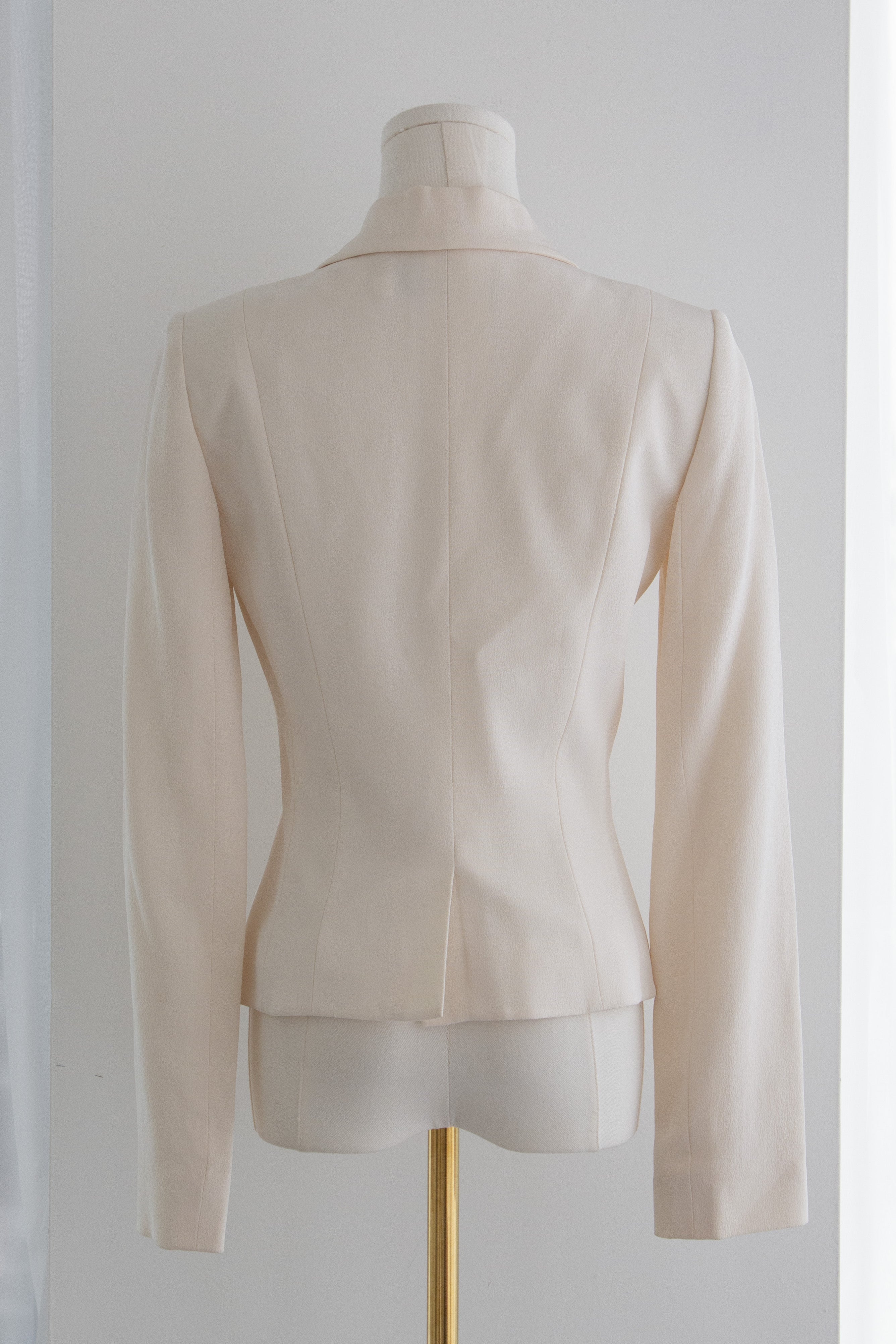 Christian Dior by John Galliano Resort 2008 Carrie Bradshaw Wedding White Silk Jacket