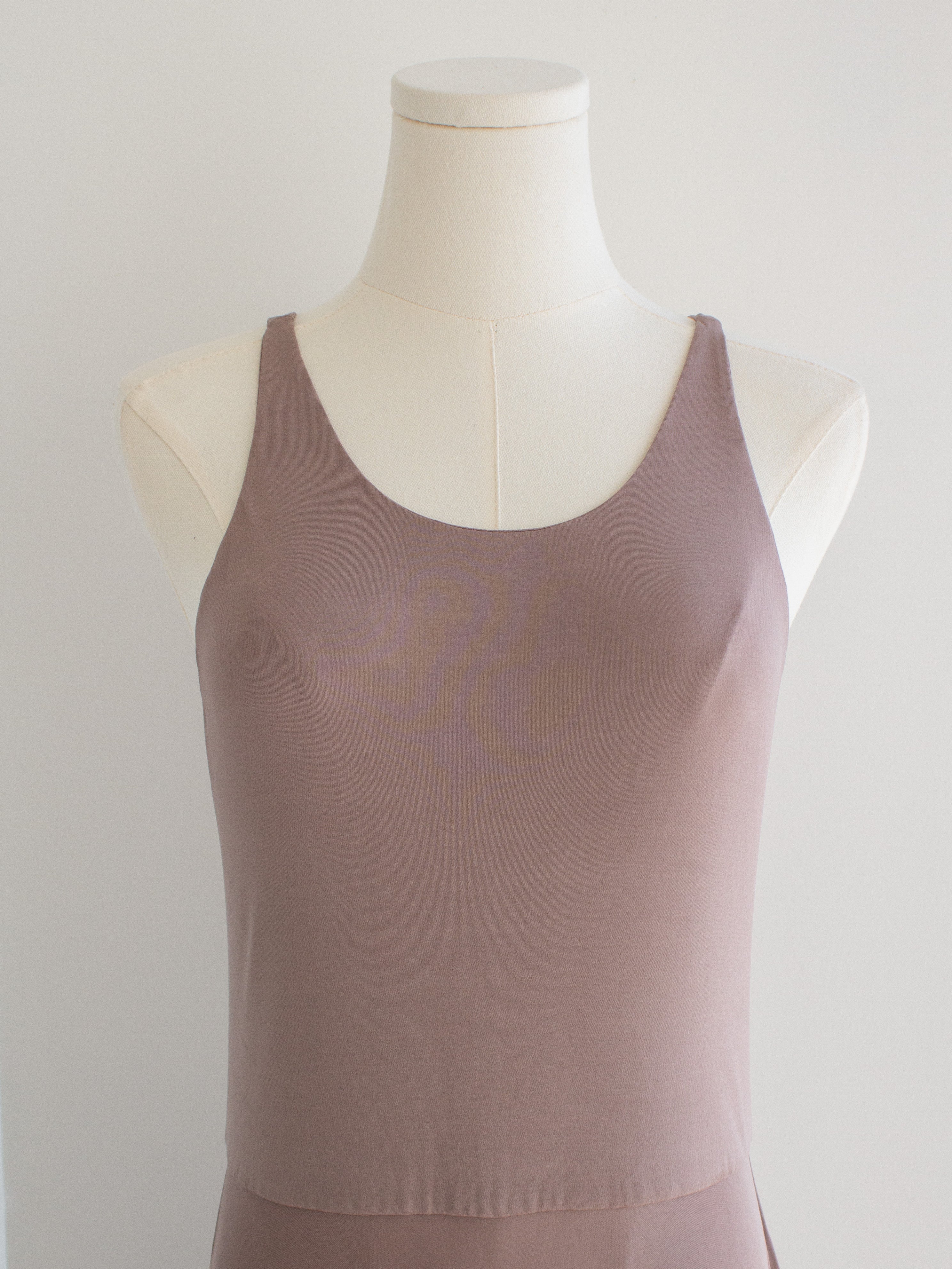 Christian Dior S/S 2019 Mauve Pink Ballet Dancer Tank Midi Dress