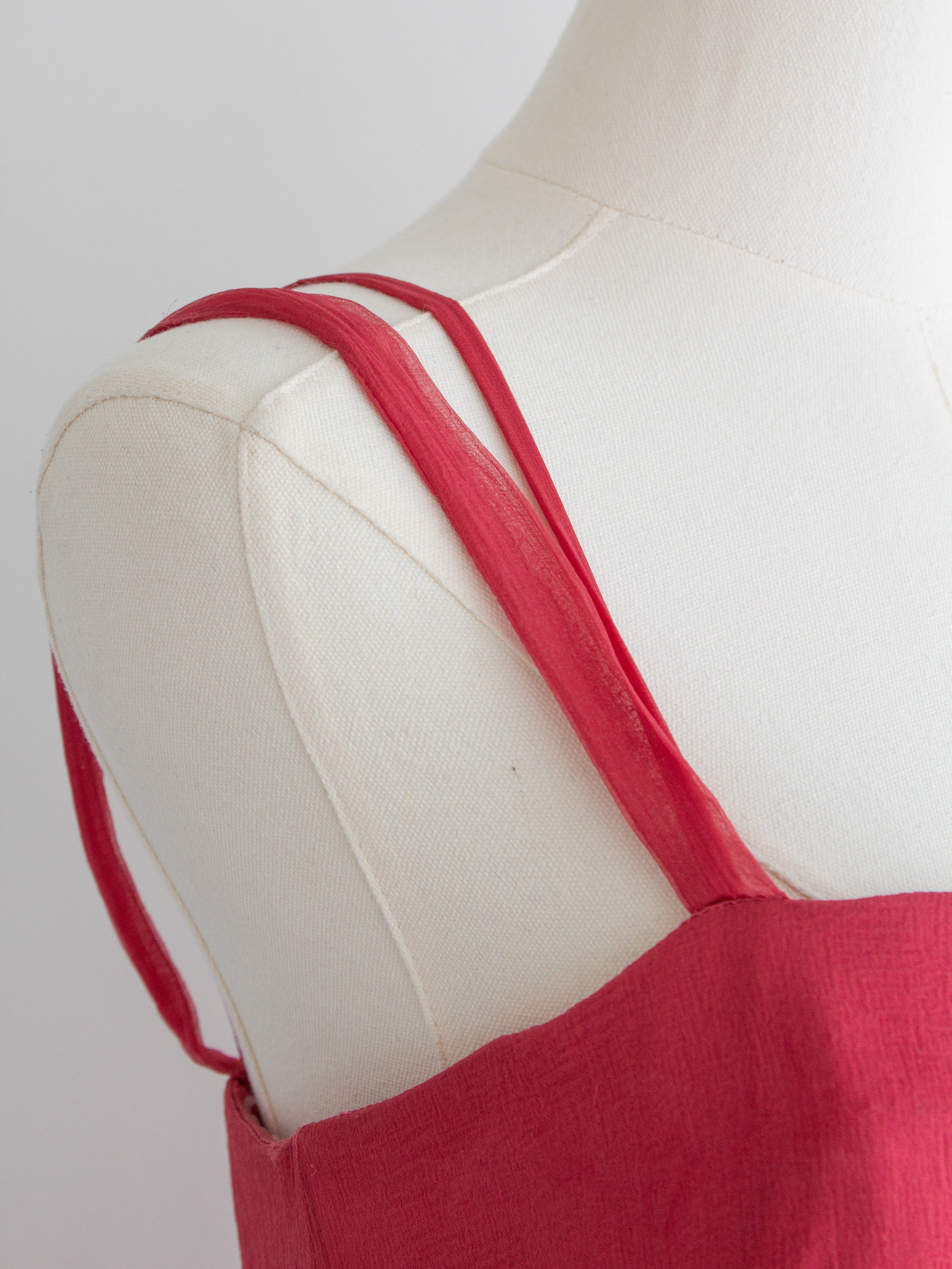 Christian Dior By John Galliano 2000s Watermelon Pink Ruched Silk Dress