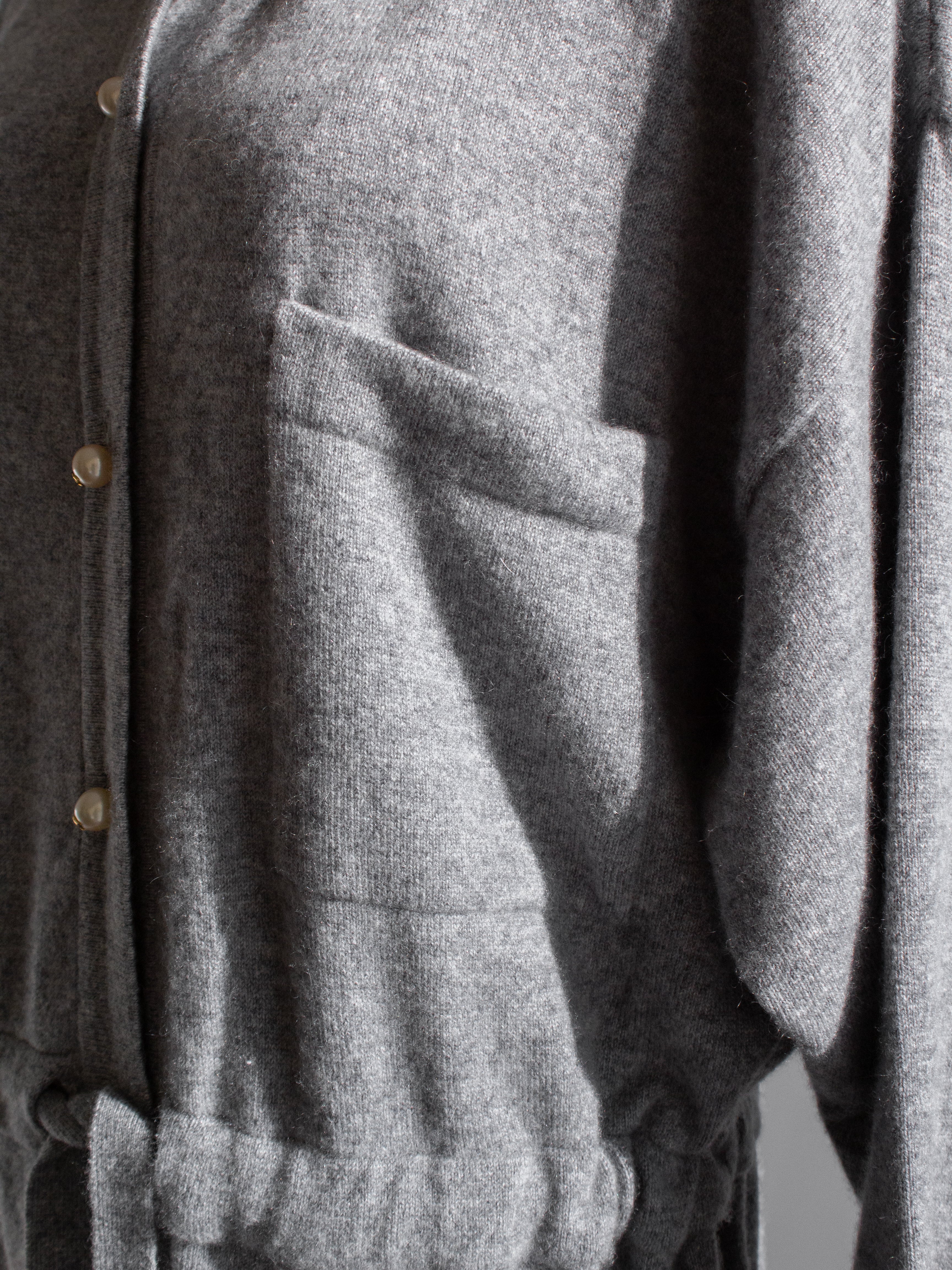 Rare Chanel F/W 1991 Grey White Pearl CC Cashmere Linda 91A Jumpsuit