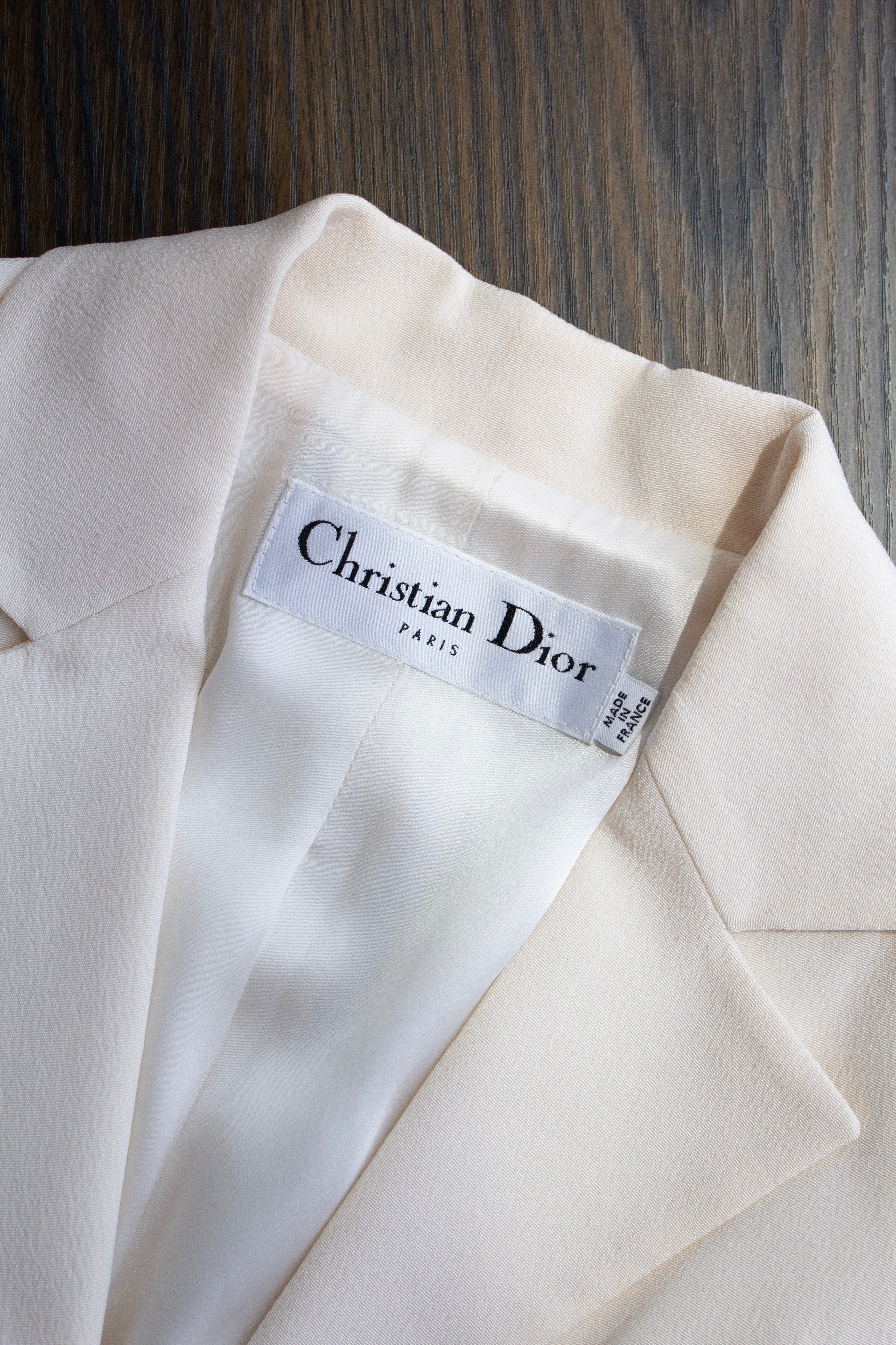 Christian Dior by John Galliano Resort 2008 Carrie Bradshaw Wedding White Silk Jacket