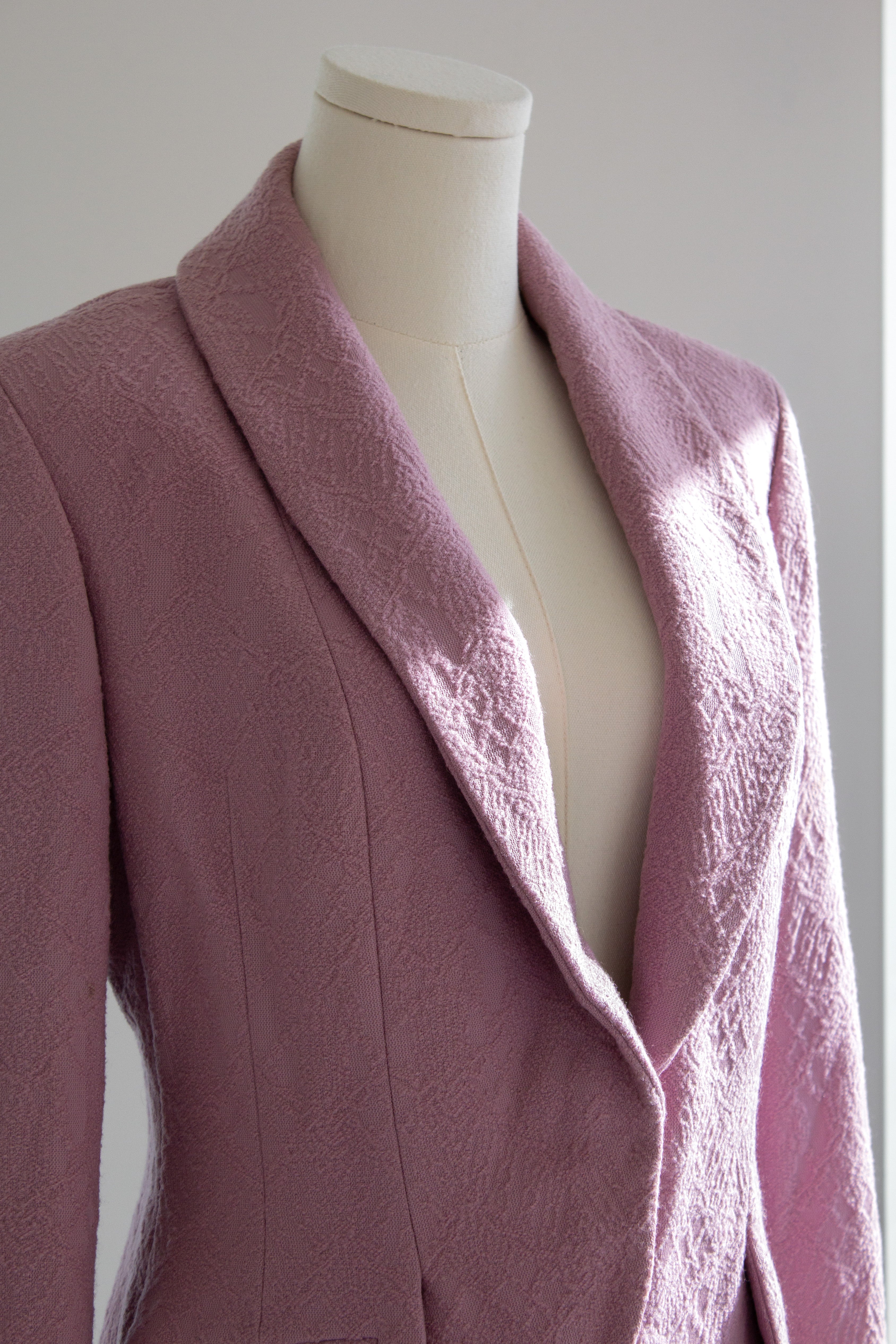 Christian Dior by John Galliano F/W 1999 Mauve Fringe Jacket
