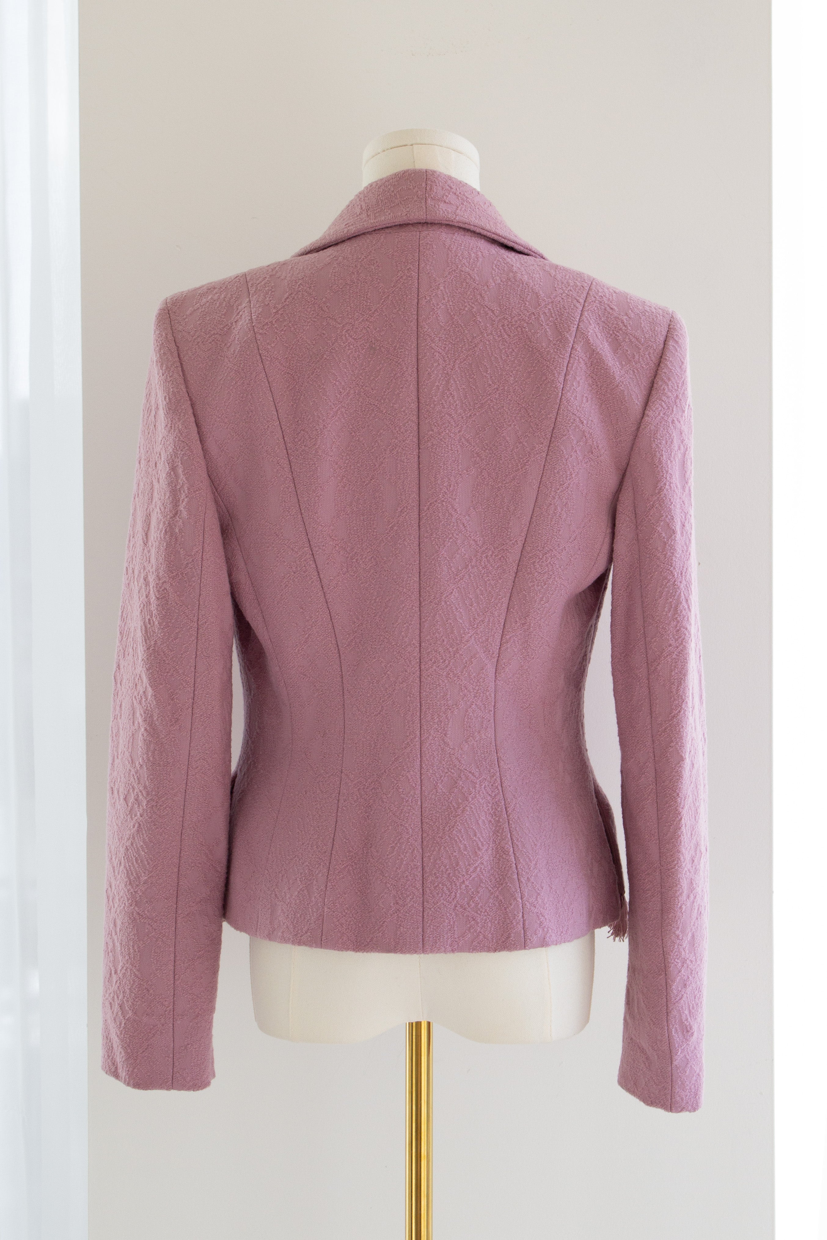 Christian Dior by John Galliano F/W 1999 Mauve Fringe Jacket