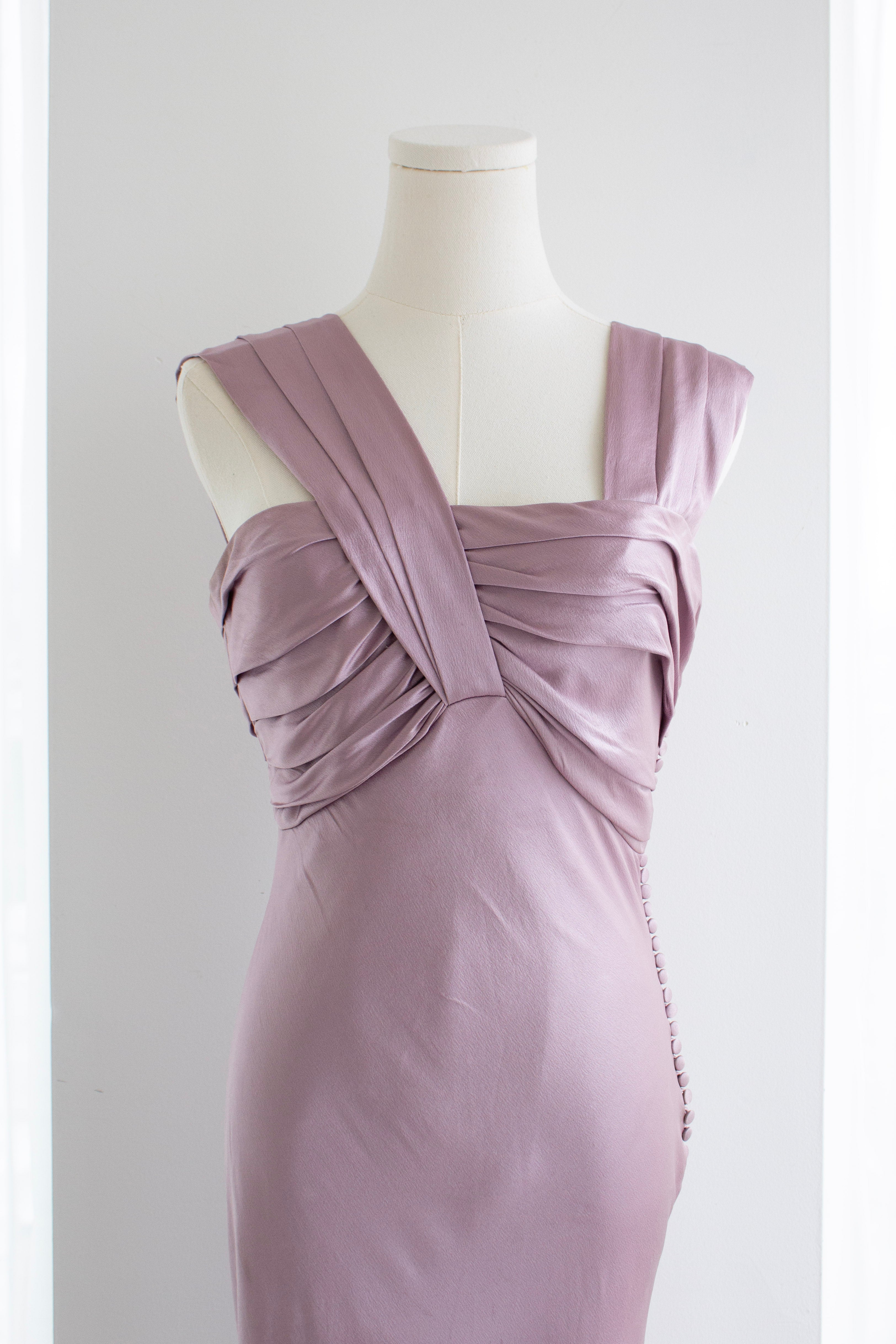 Christian Dior by John Galliano Spring 2008 Lilac Draped Silk Gown