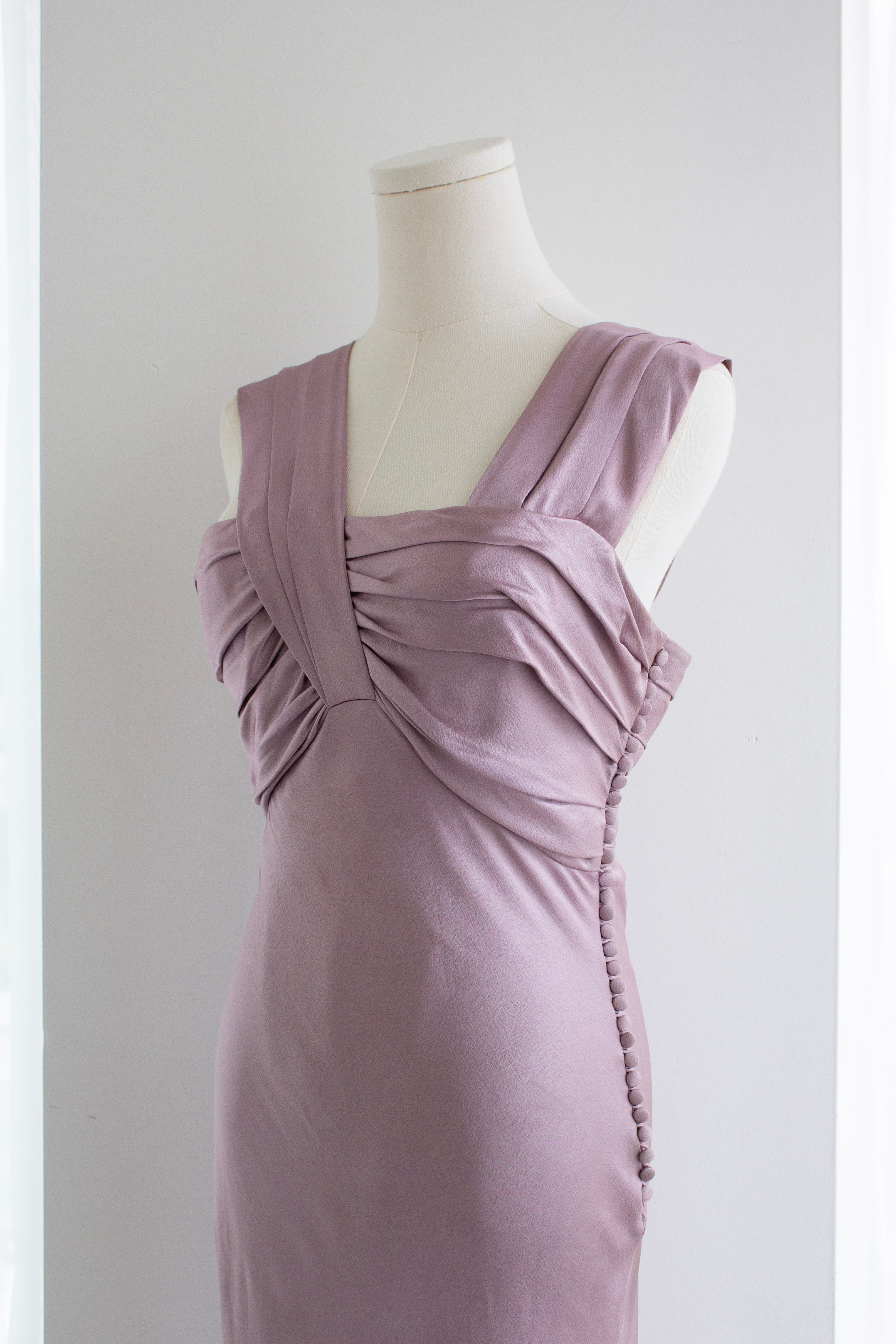 Christian Dior by John Galliano Spring 2008 Lilac Draped Silk Gown
