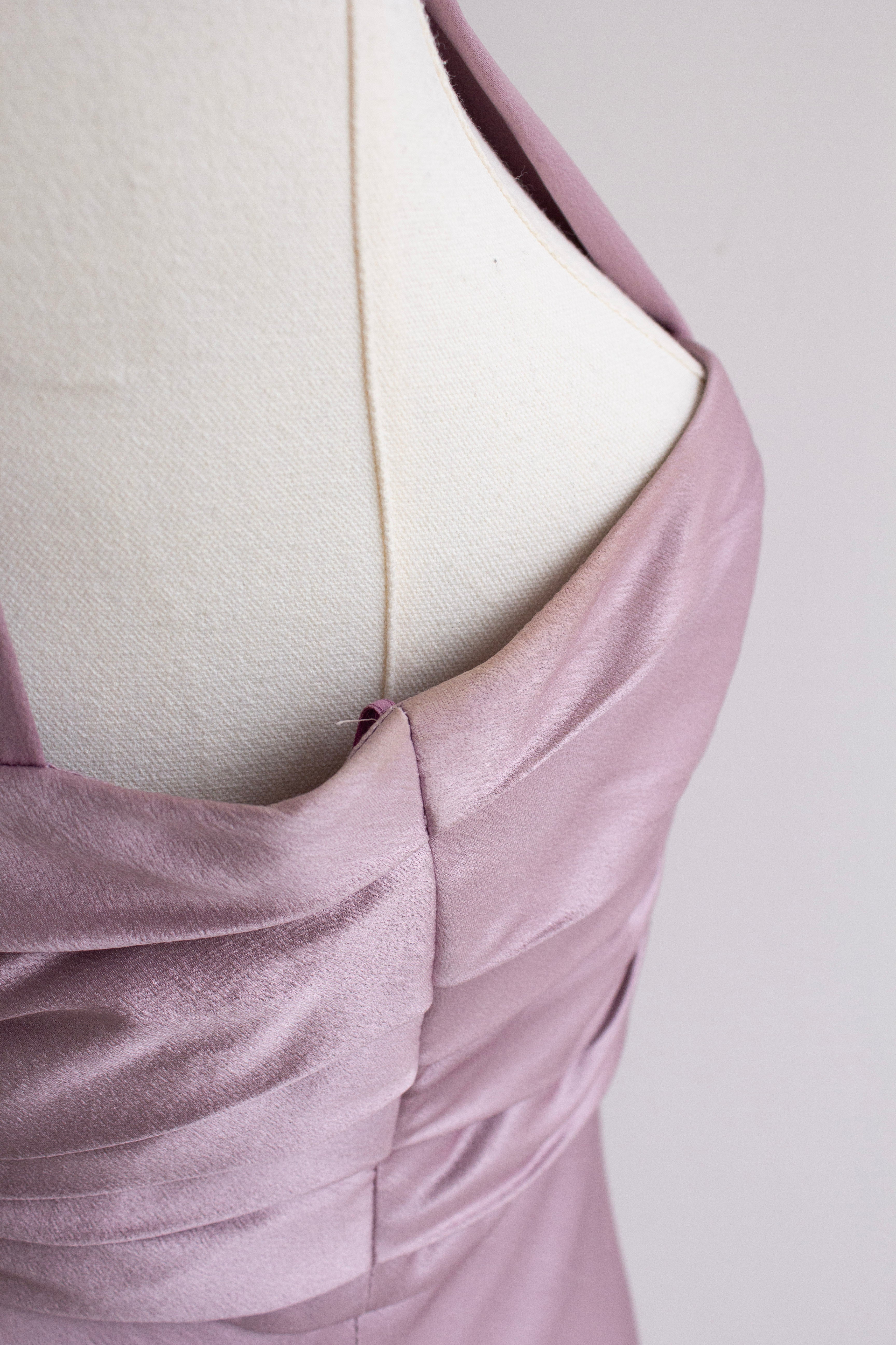 Christian Dior by John Galliano Spring 2008 Lilac Draped Silk Gown