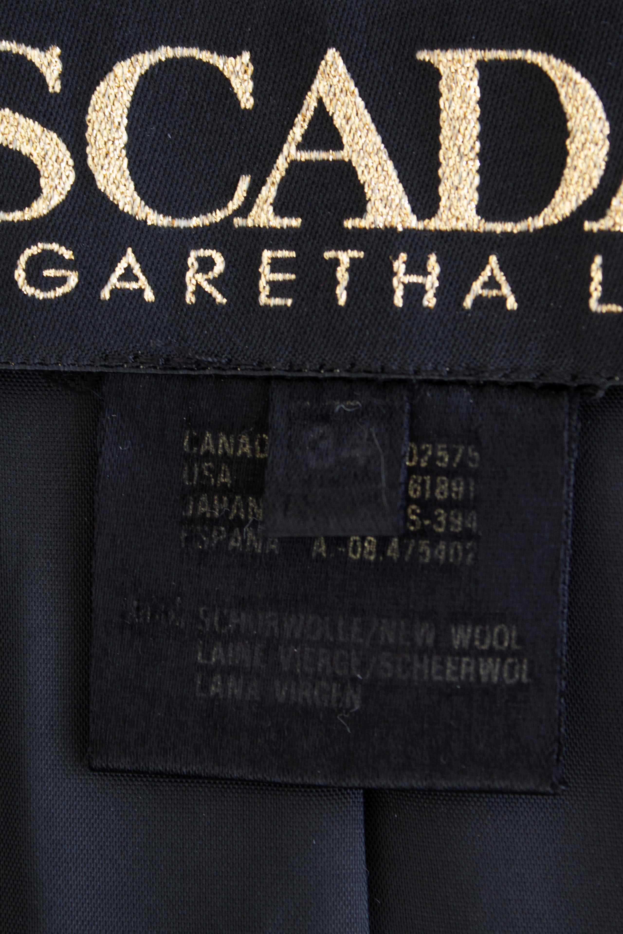 Escada By Margaretha Ley Vintage 90s Princess Diana Black Gold Elephants Blazer Jacket