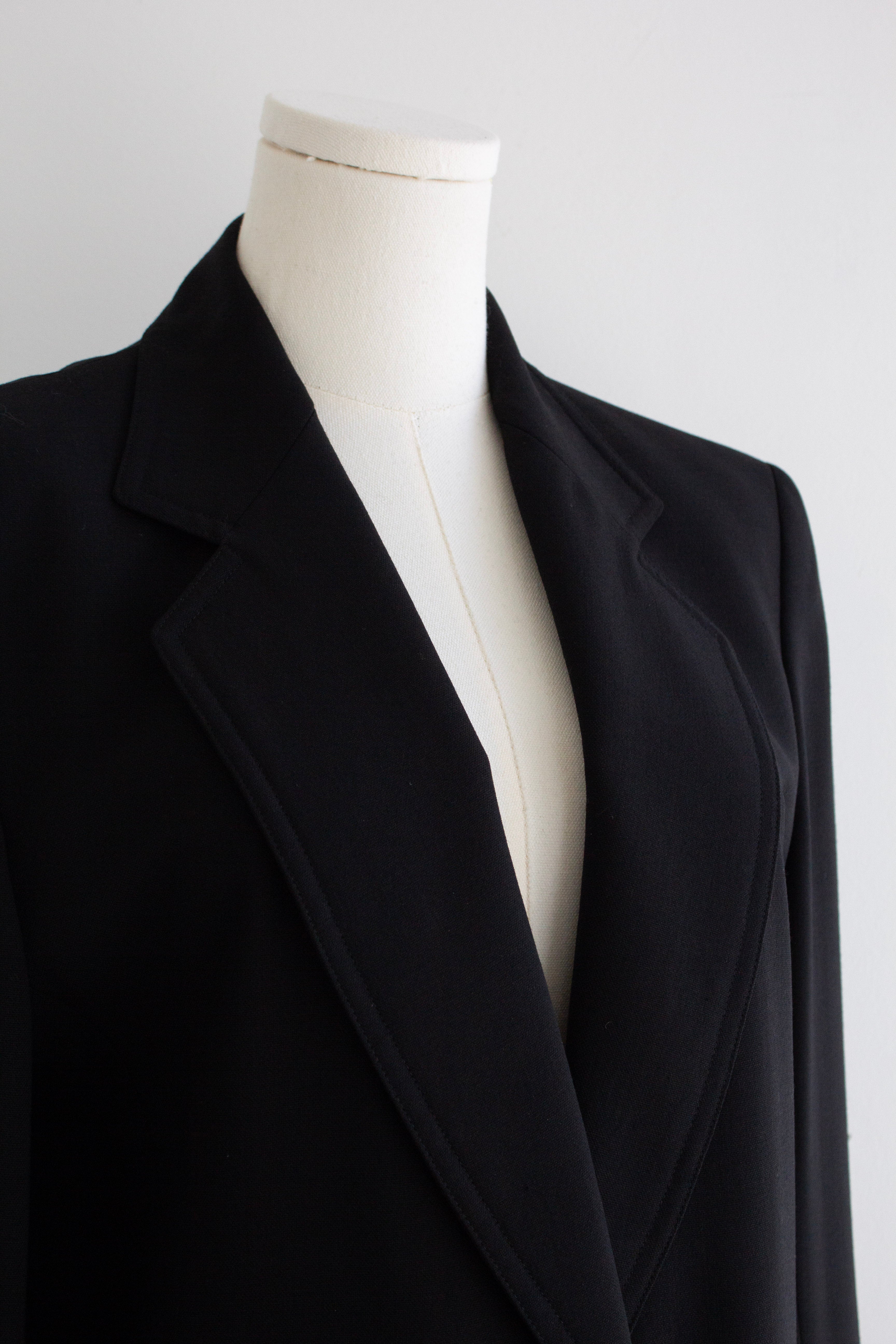 Escada By Margaretha Ley Vintage 90s Princess Diana Black Gold Elephants Blazer Jacket
