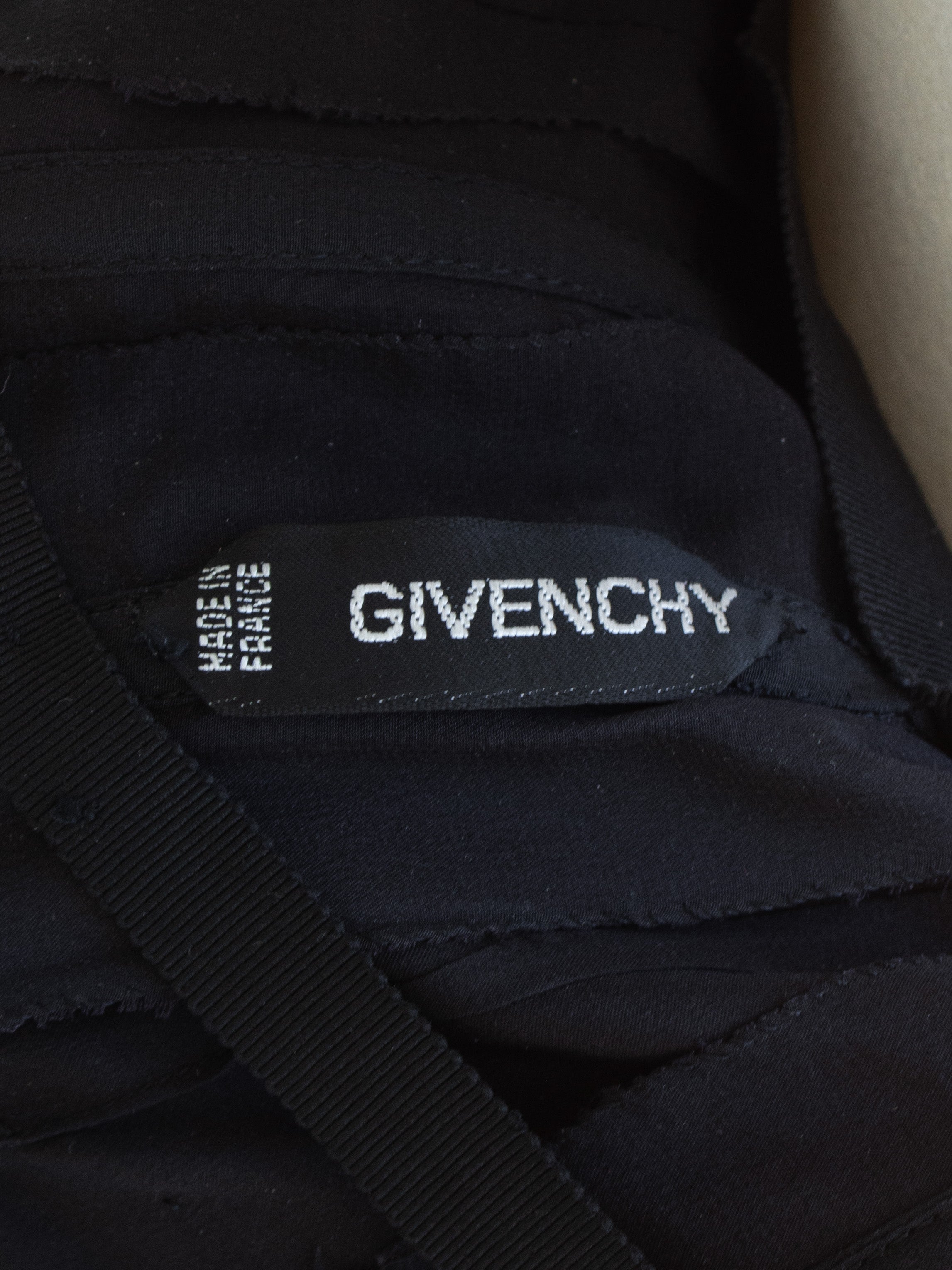 Givenchy Haute Couture 1980s Vintage Black White Polka Dot Dress