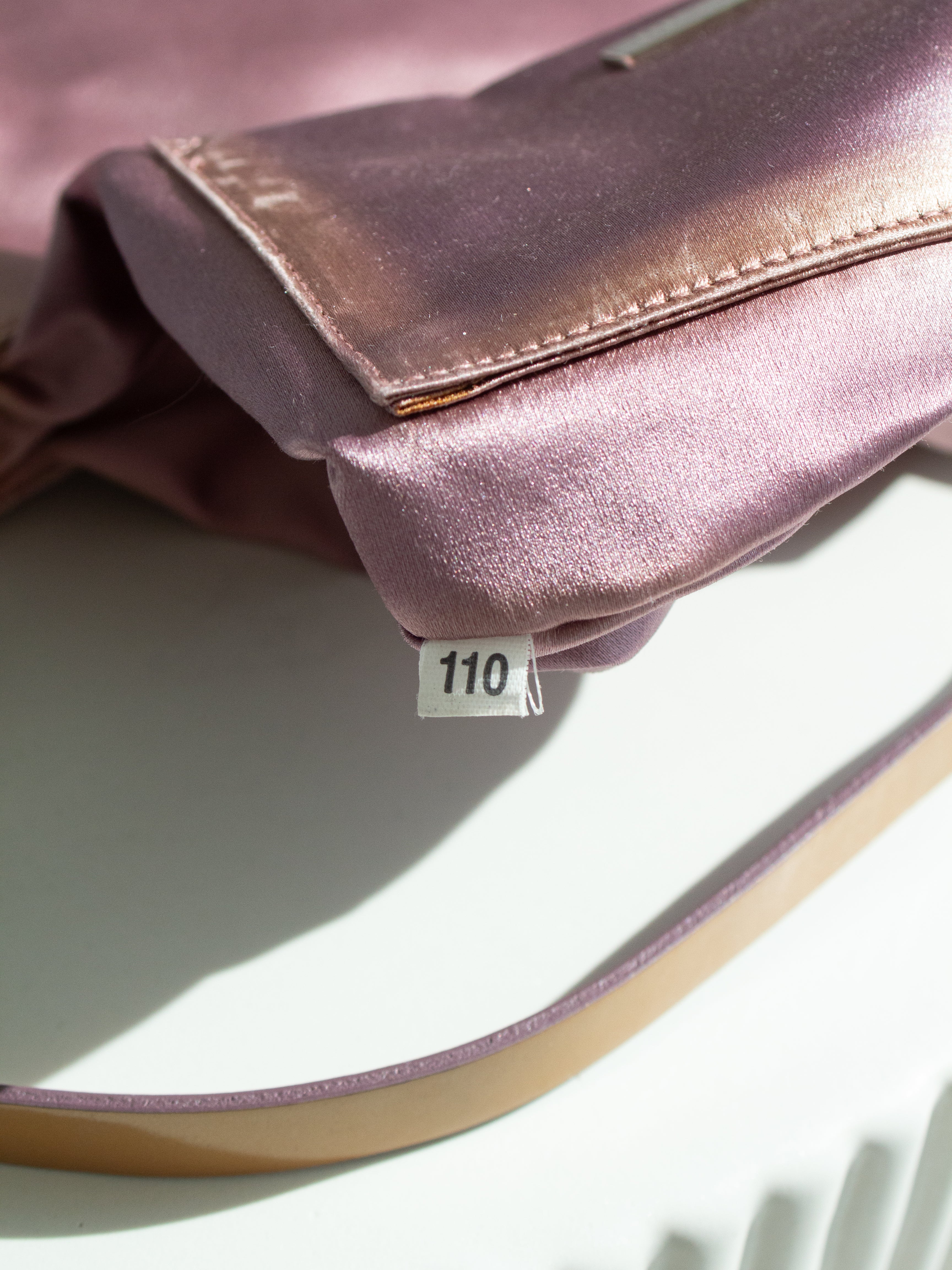 Prada Raso Vintage Sequin Embellished Petals Mauve Pink Shoulder Bag