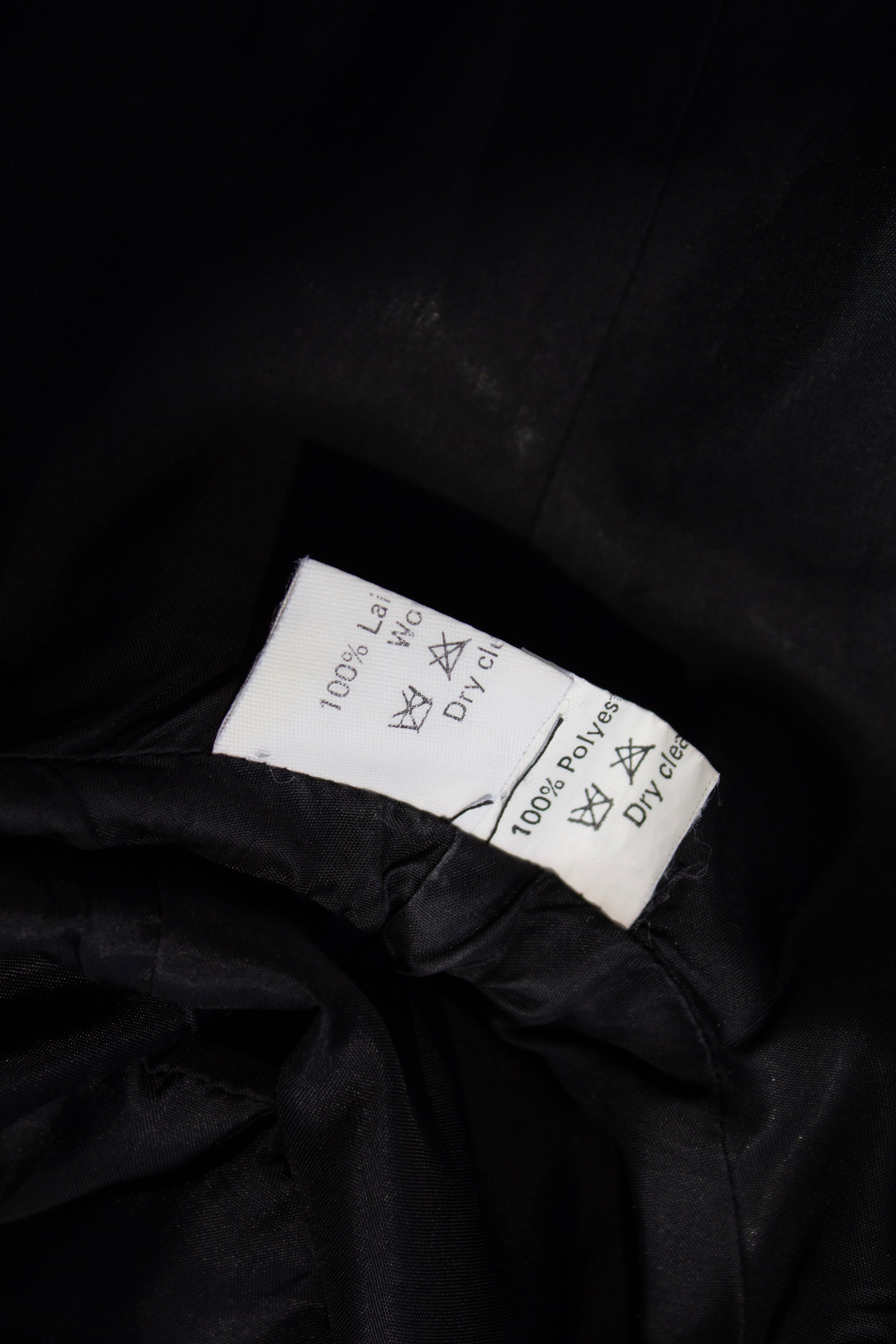 Thierry Mugler Vintage S/S 1994 Black White Zigzag Sculptural Jacket