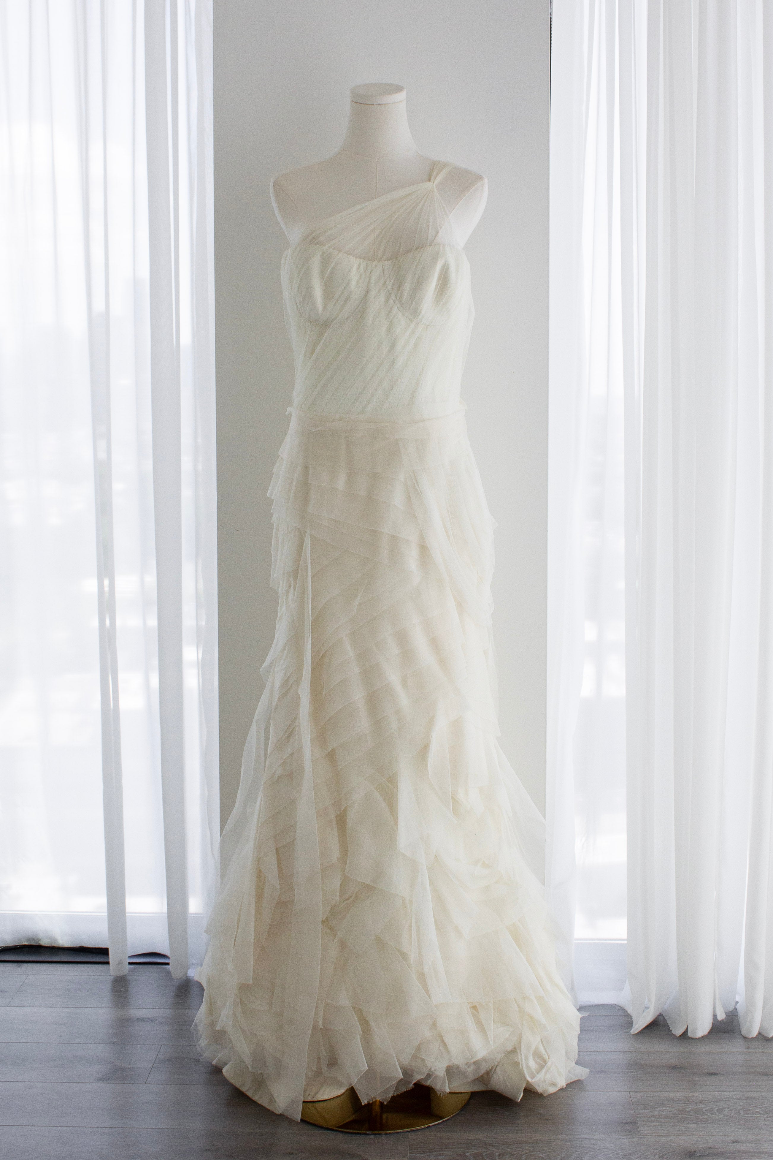 Vera Wang Farrah Ivory Gossip Girl Wedding Bridal Tulle Gown