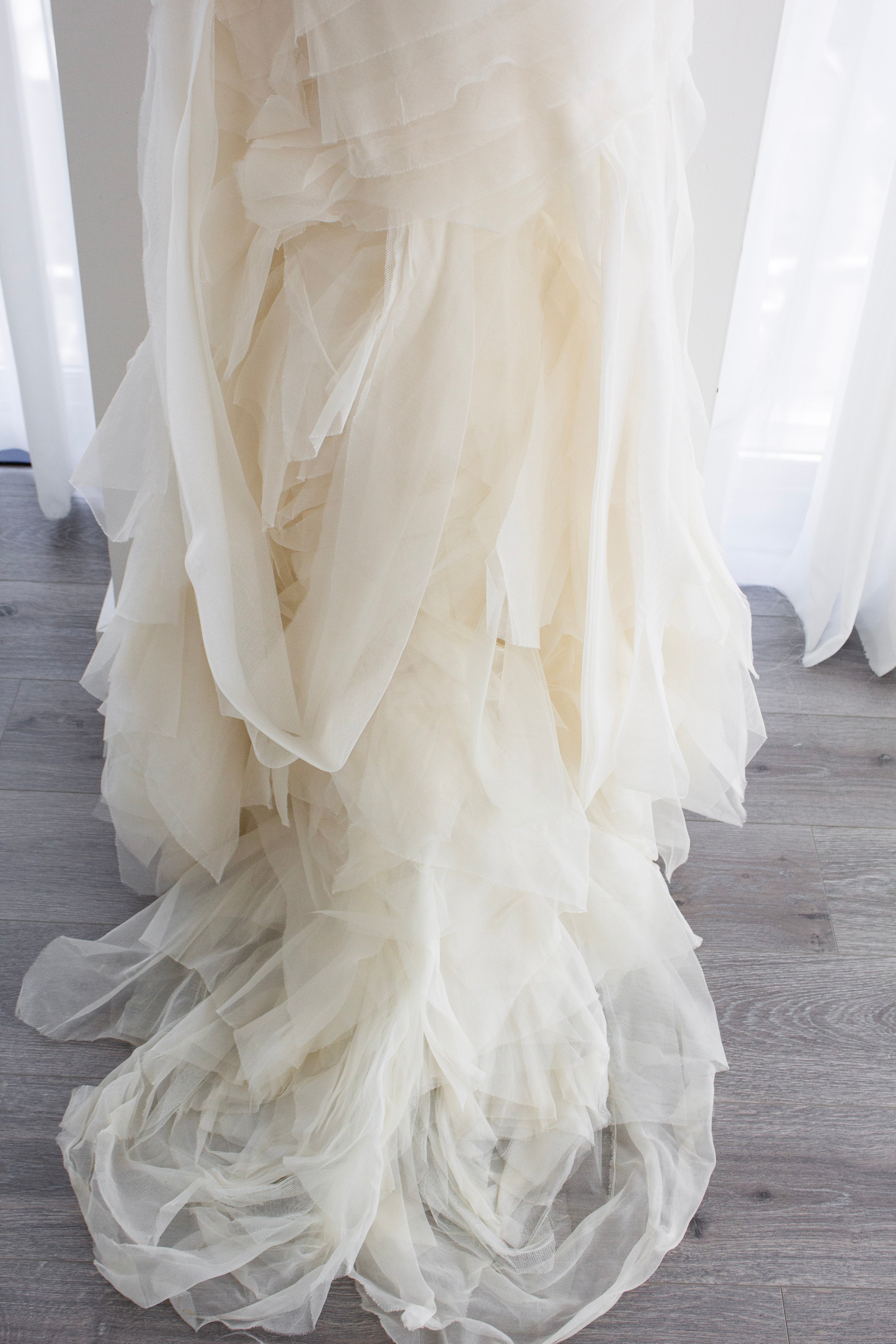 Vera Wang Farrah Ivory Gossip Girl Wedding Bridal Tulle Gown