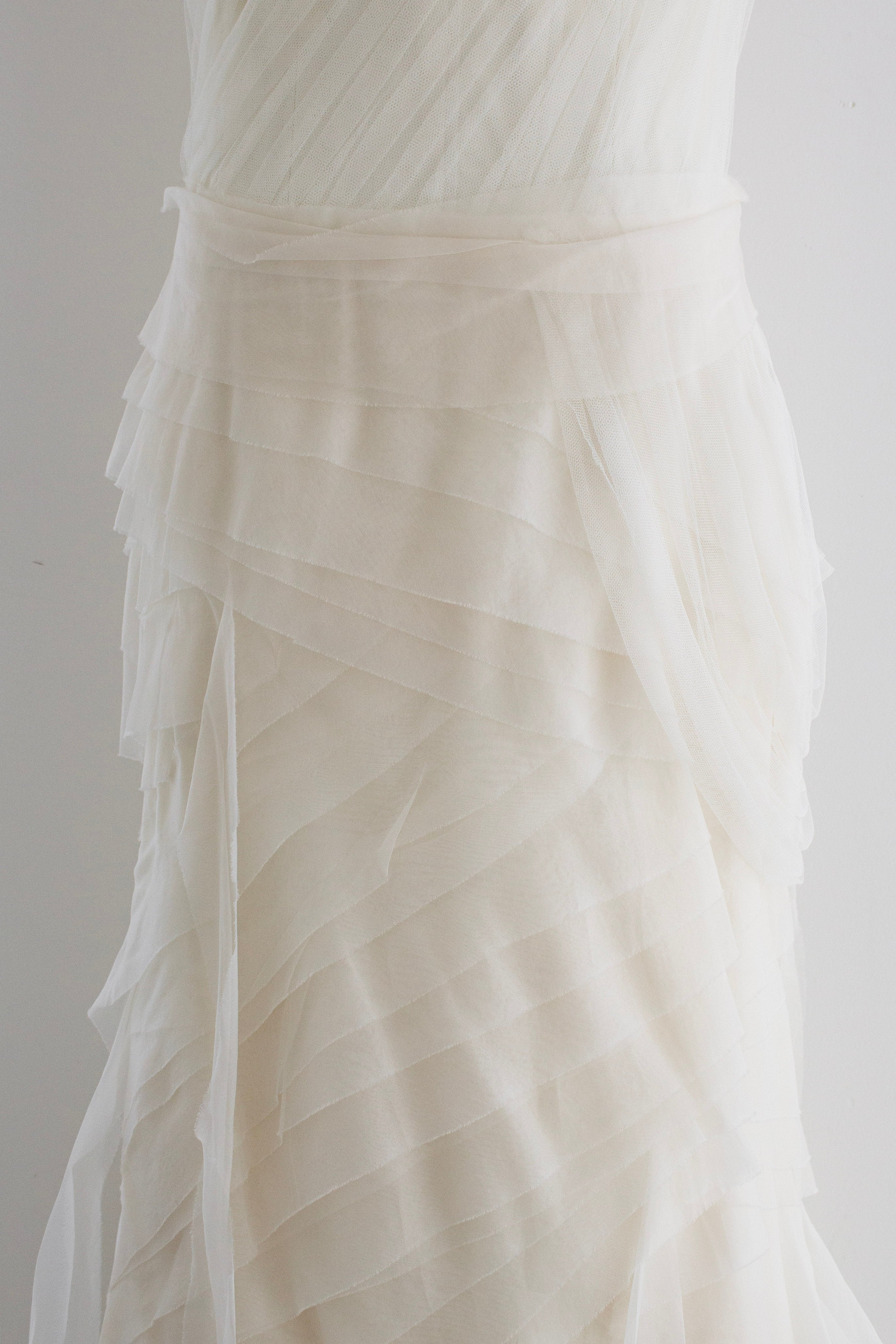 Vera Wang Farrah Ivory Gossip Girl Wedding Bridal Tulle Gown
