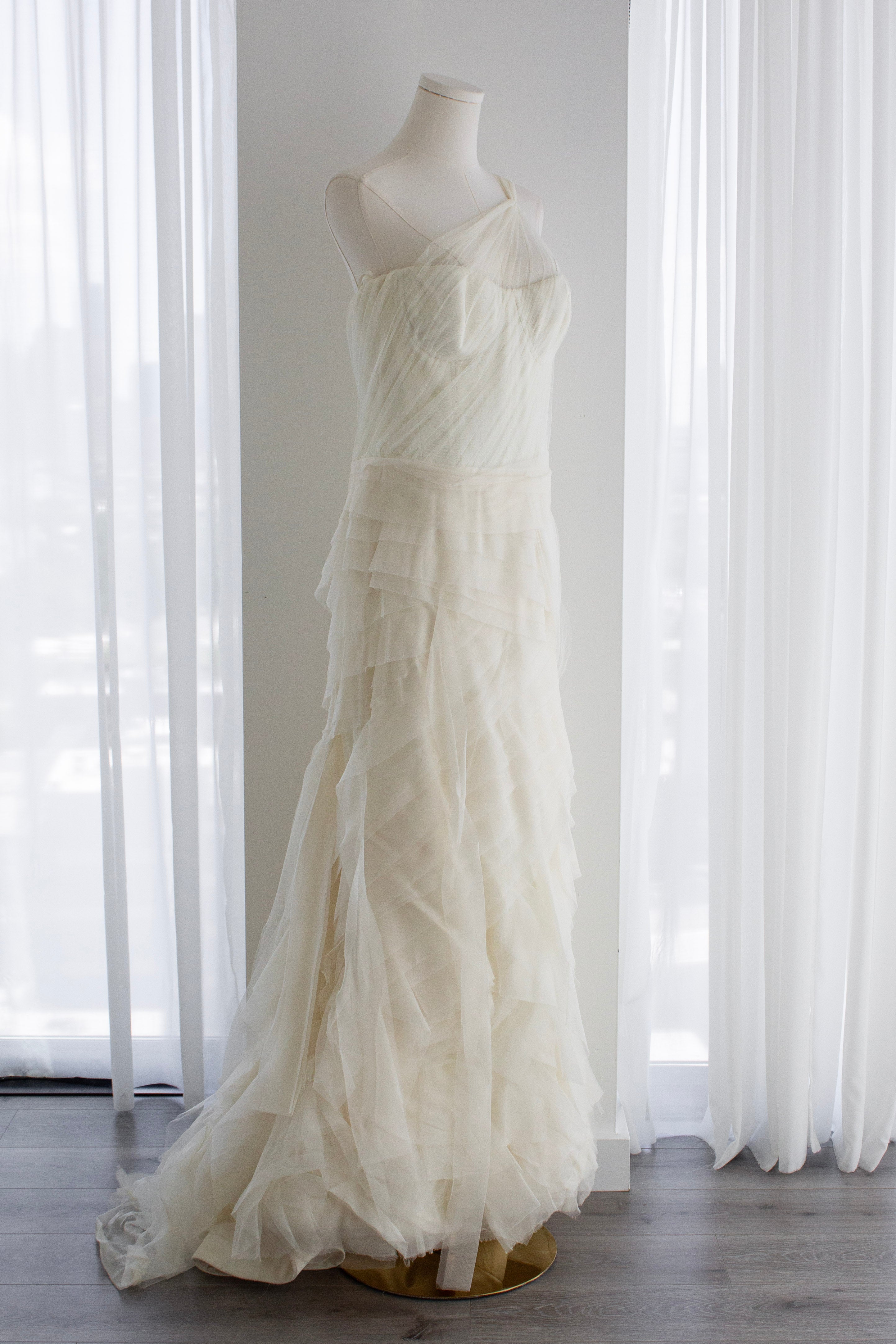Vera Wang Farrah Ivory Gossip Girl Wedding Bridal Tulle Gown