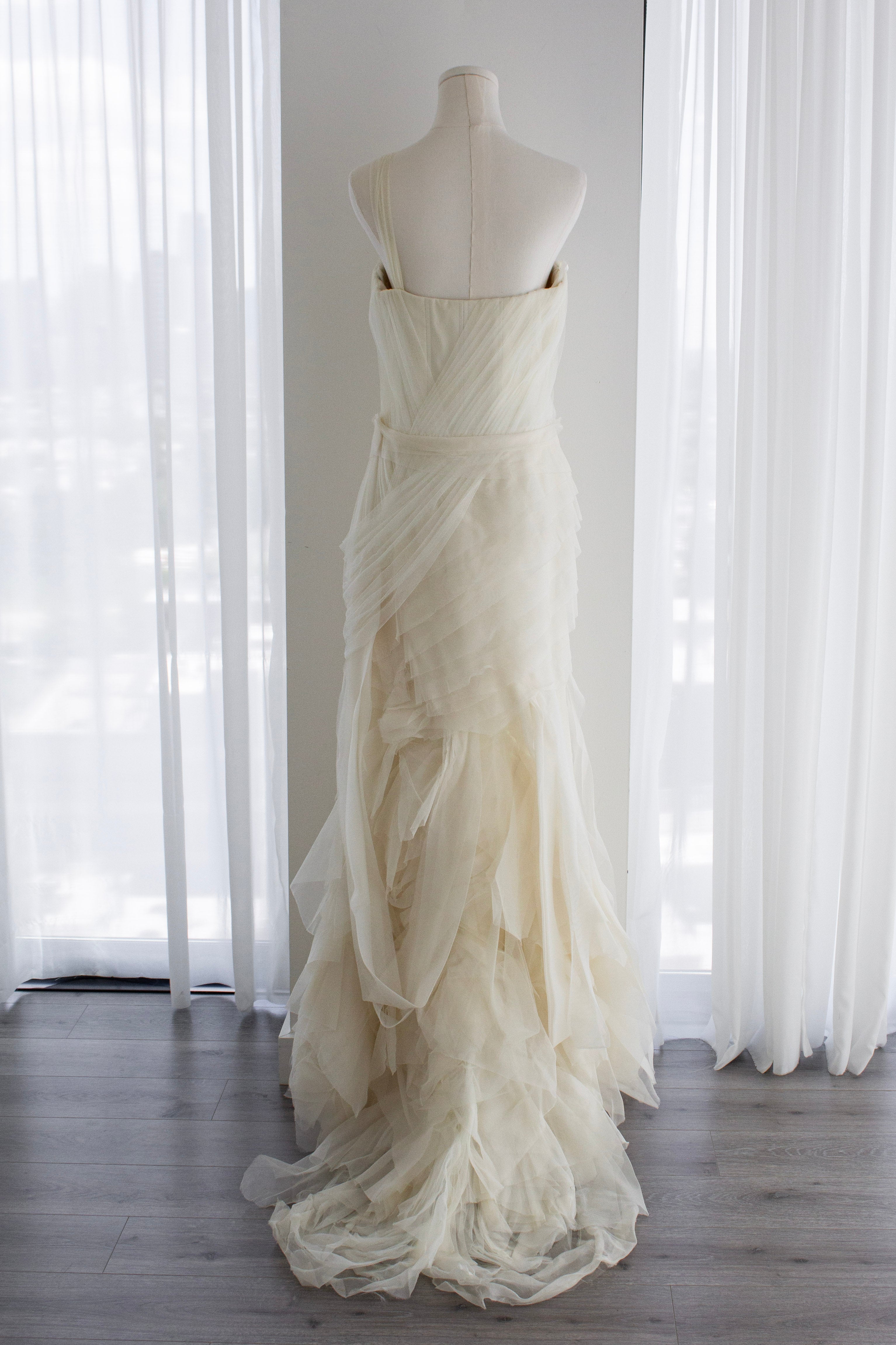 Vera Wang Farrah Ivory Gossip Girl Wedding Bridal Tulle Gown