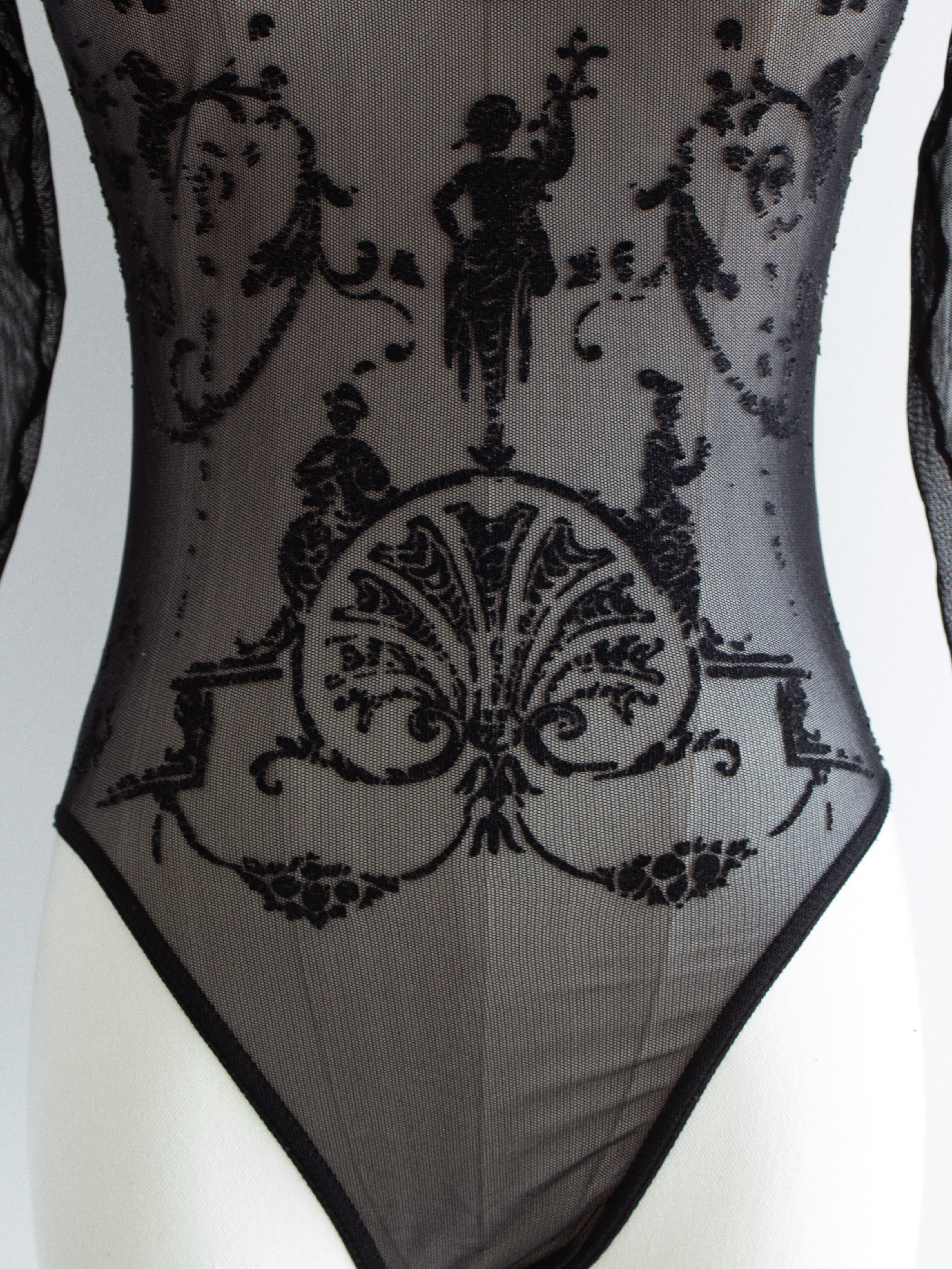 Vivienne Westwood x Sock Shop 1992 Boulle Sheer Mesh Bodysuit